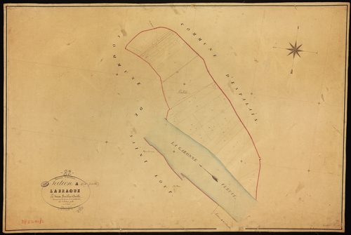 Auvillar - Section A - Labraque, 1ère feuille