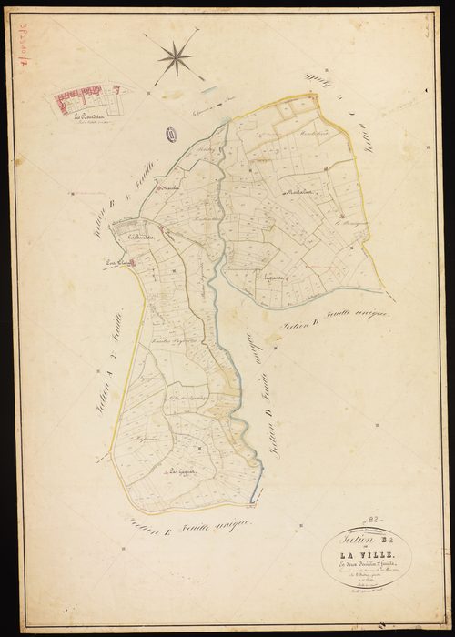 Auvillar - Section B - La Ville, 2e feuille