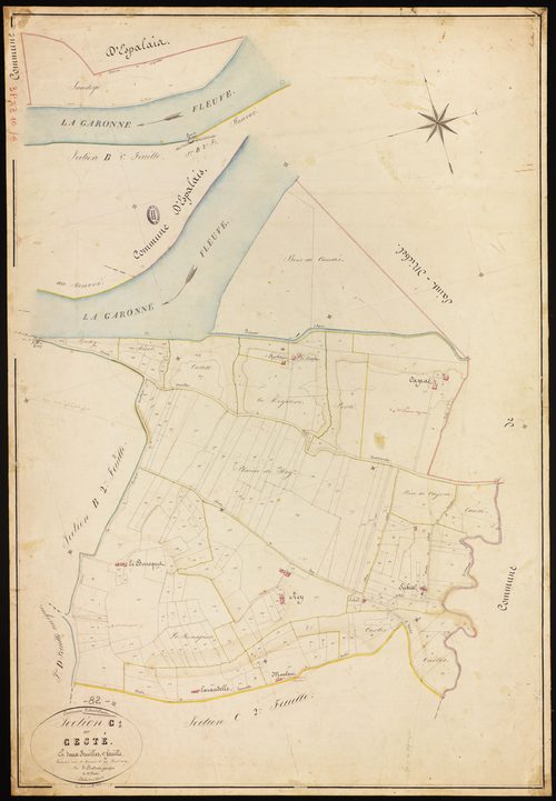 Auvillar - Section C - Le Ceste, 1ère feuille