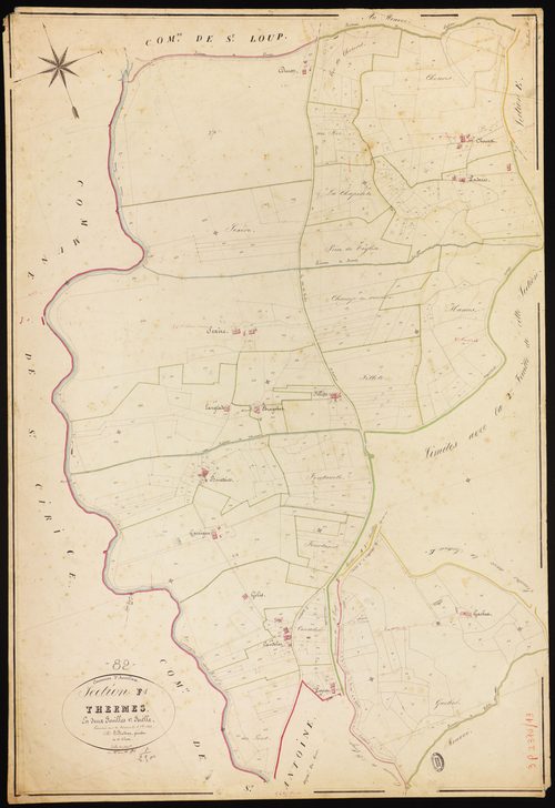 Auvillar - Section F - Thermes, 1ère feuille
