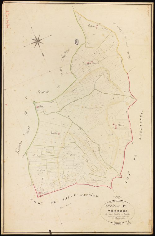 Auvillar - Section F - Thermes, 2e feuille