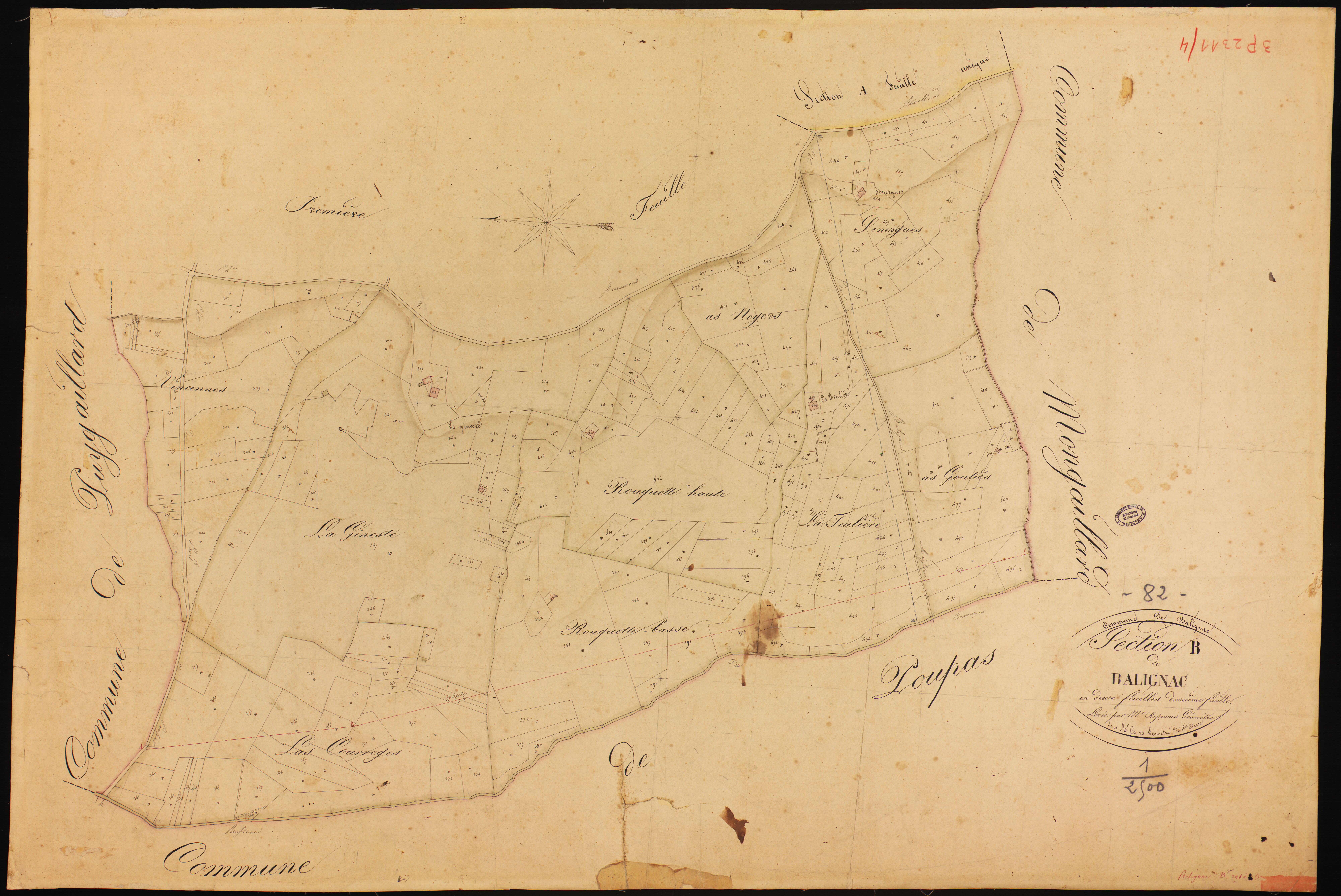 Balignac - Section B - Balignac, 2e feuille