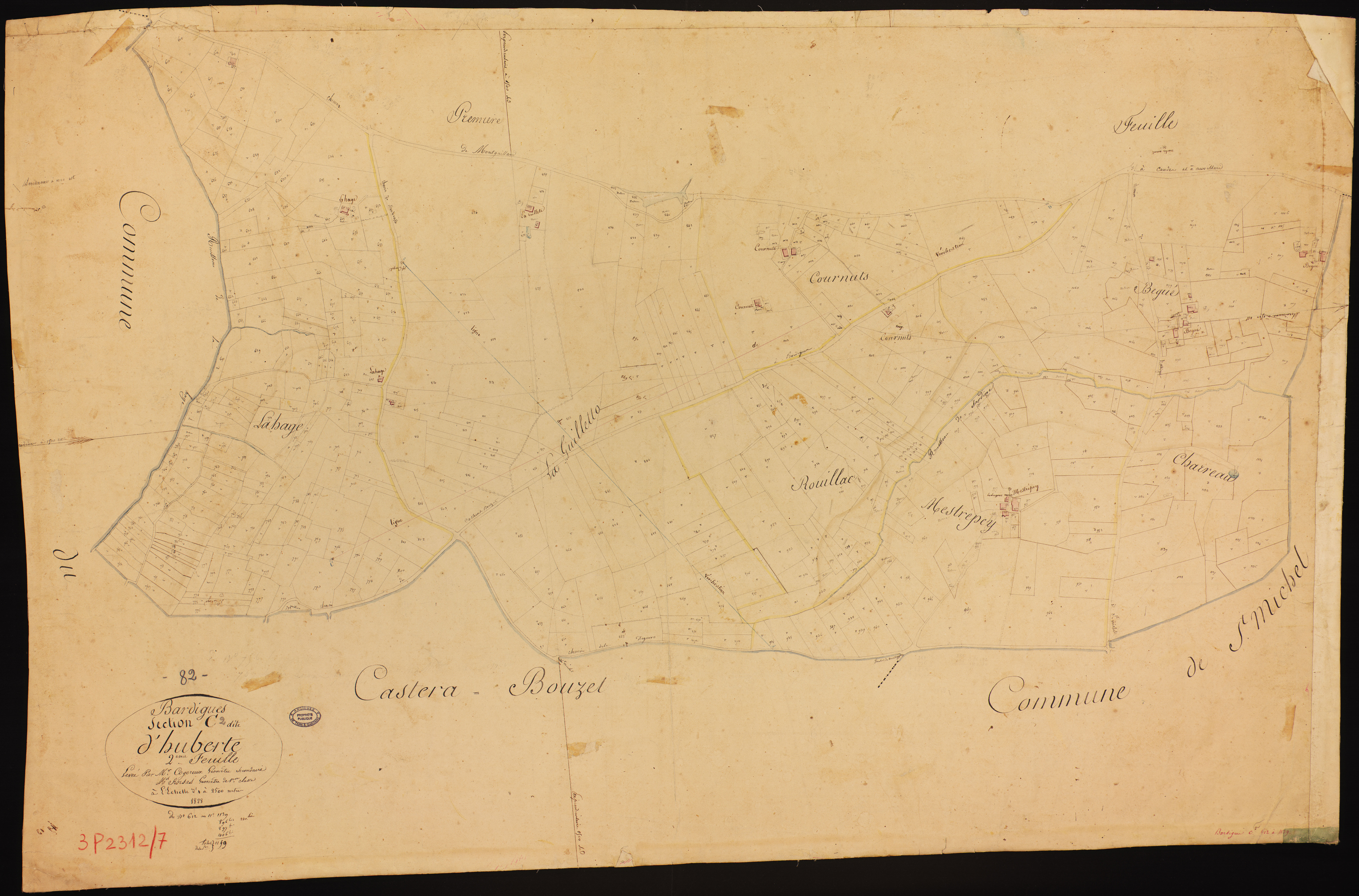 Bardigues - Section C - Huberte, 2e feuille