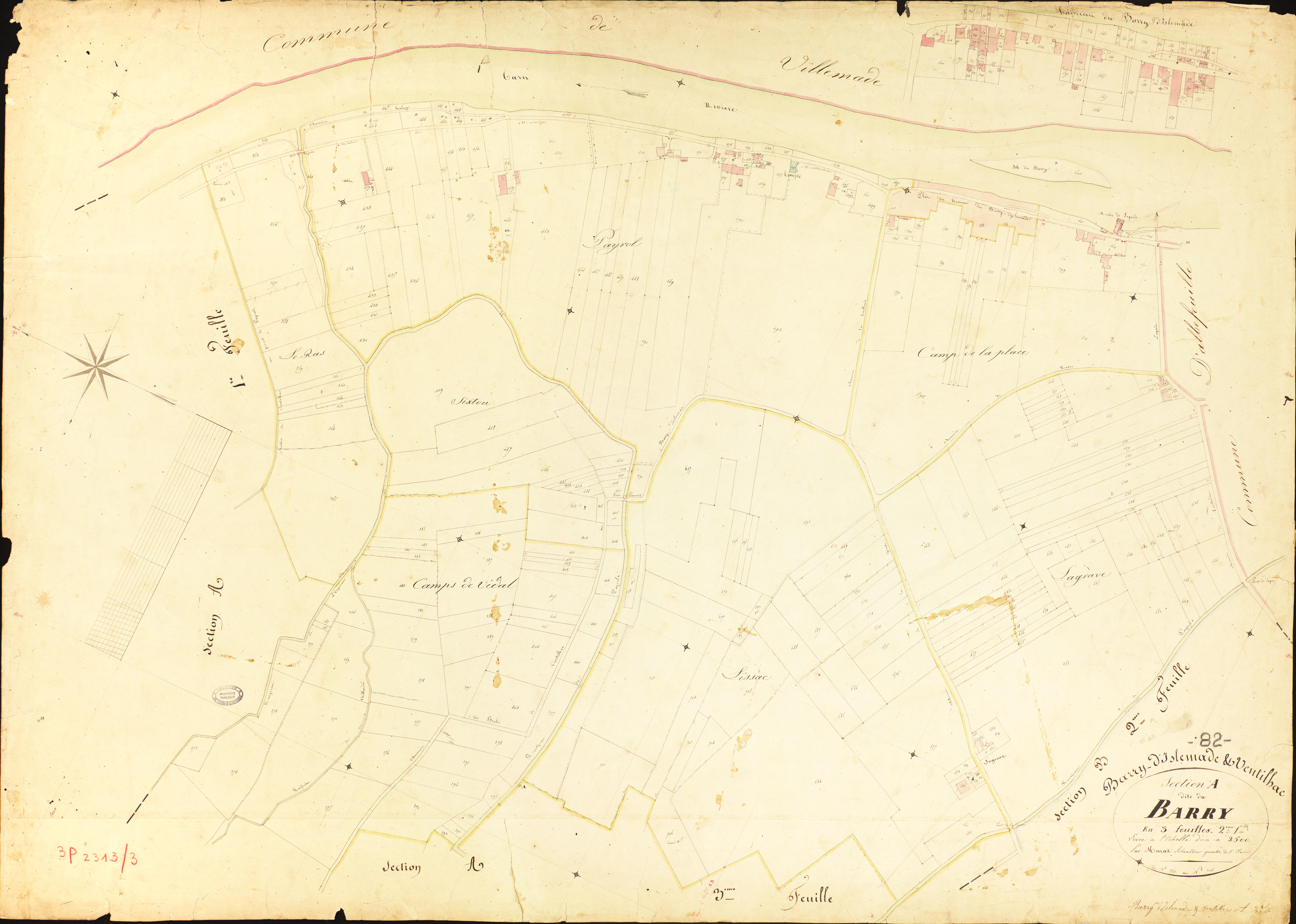 Barry-d'Islemade - Section A - Le Barry, 2e feuille