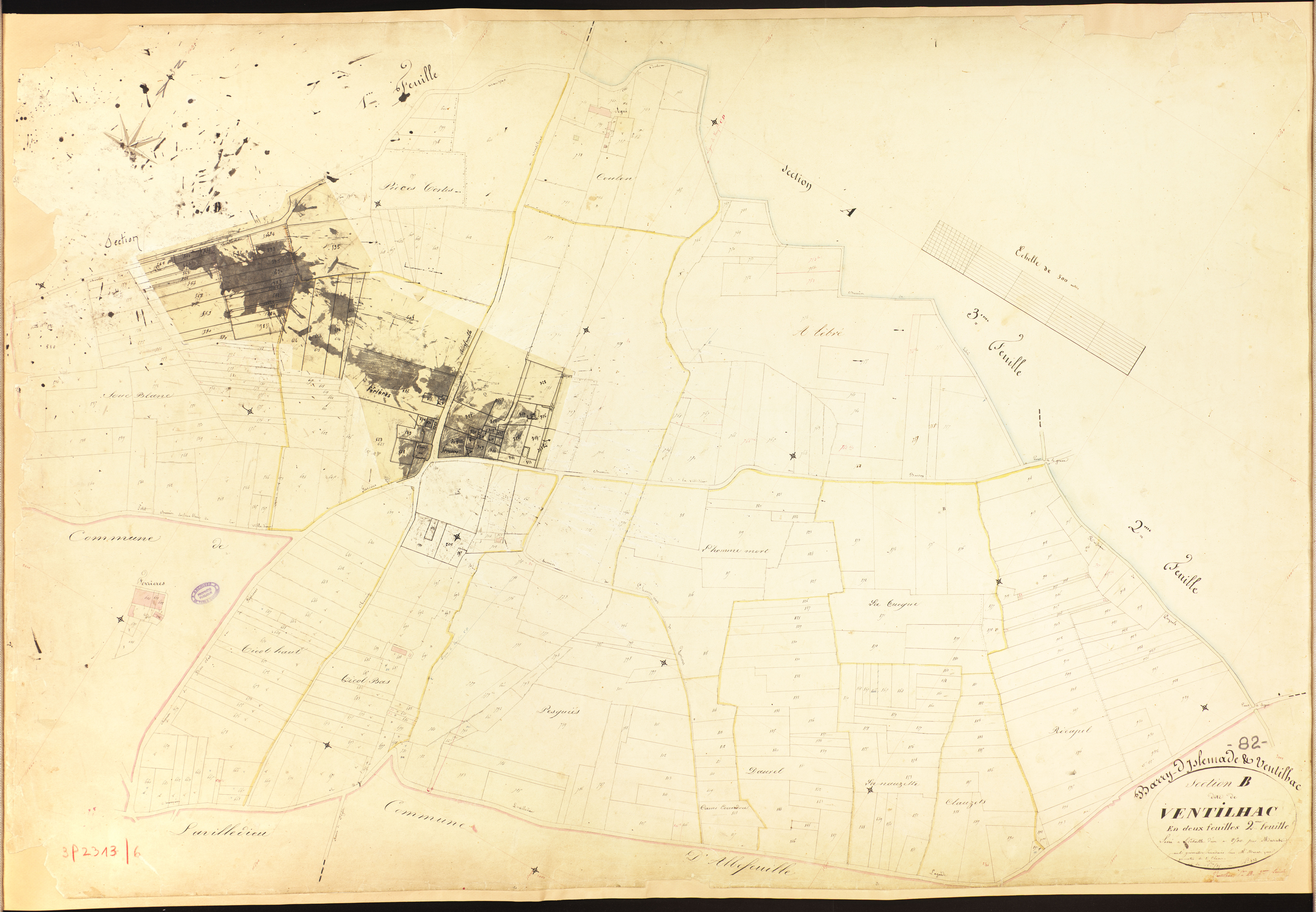 Barry-d'Islemade - Section B - Ventilhac, 2e feuille