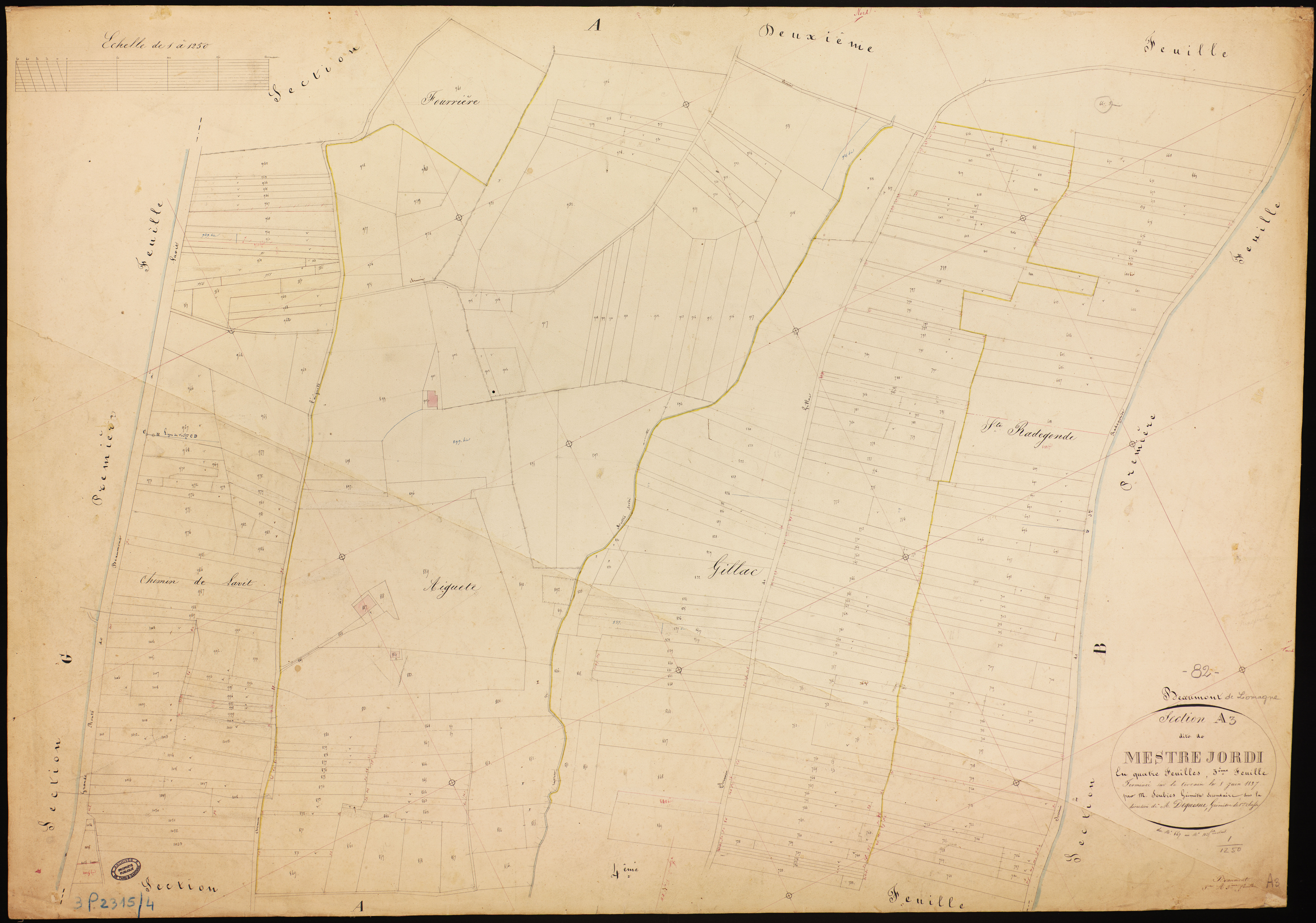 Beaumont-de-Lomagne - Section A - Mestre-Jordi, 3e feuille