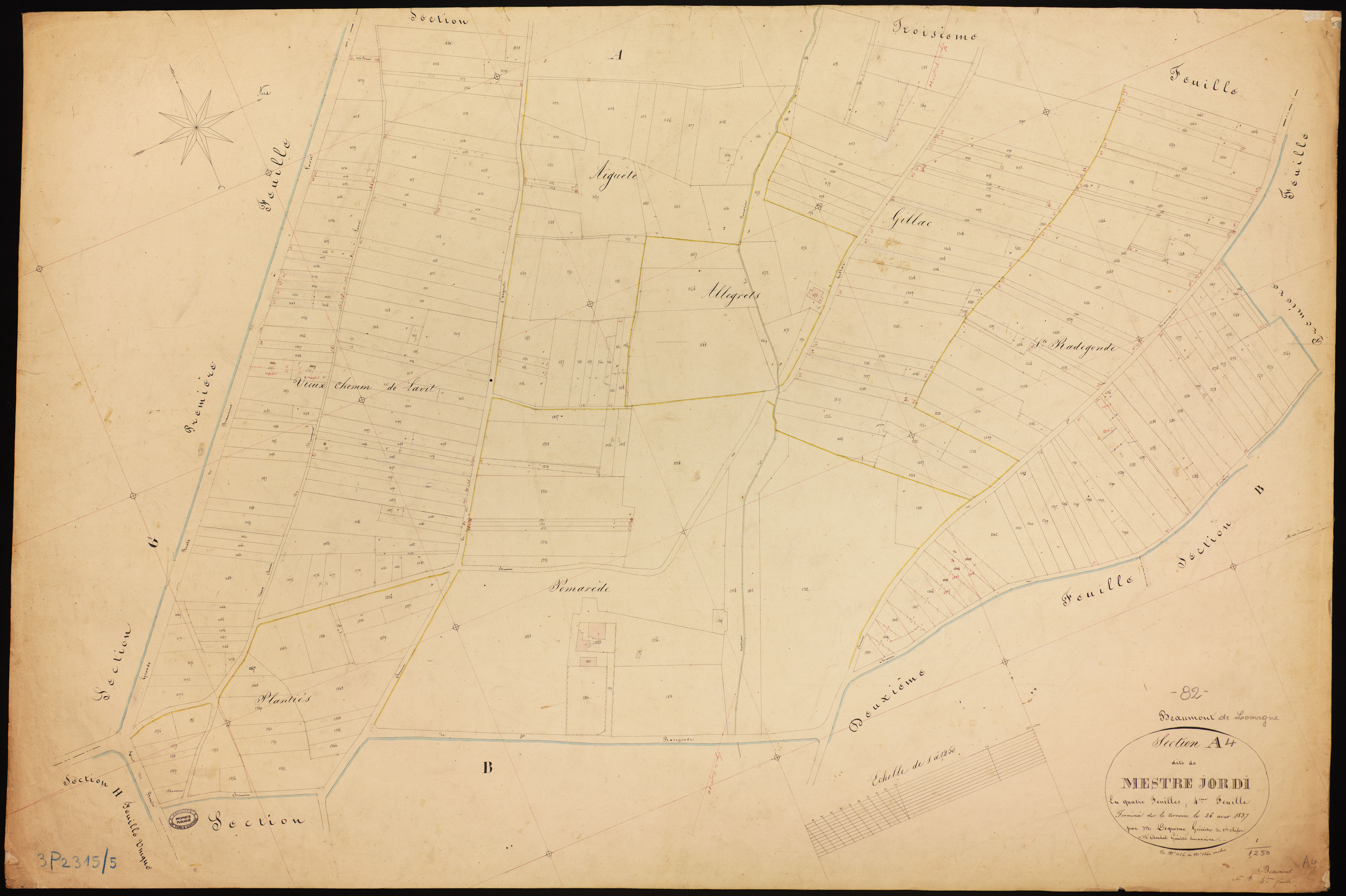 Beaumont-de-Lomagne - Section A - Mestre-Jordi, 4e feuille