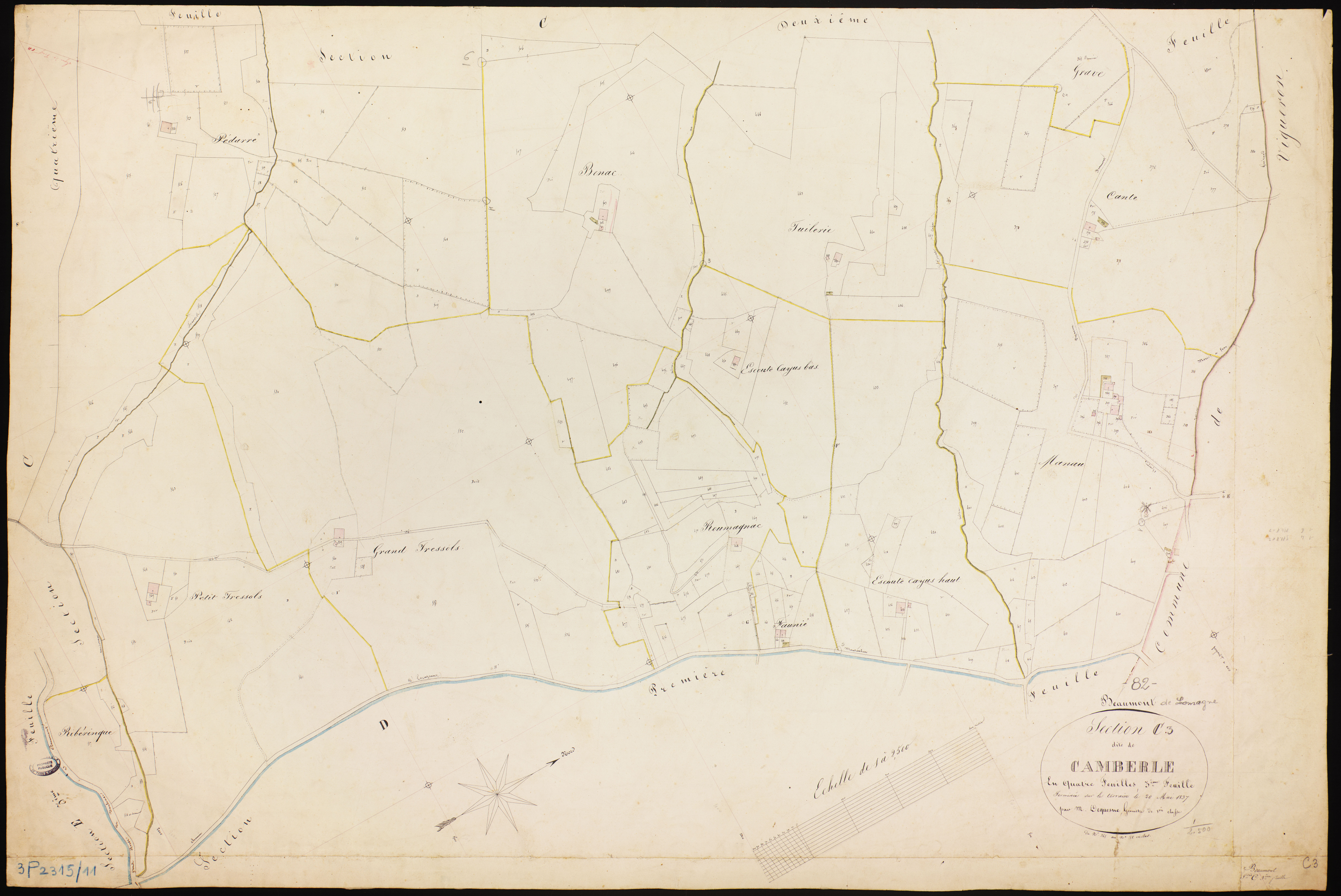 Beaumont-de-Lomagne - Section C - Camberle, 3e feuille