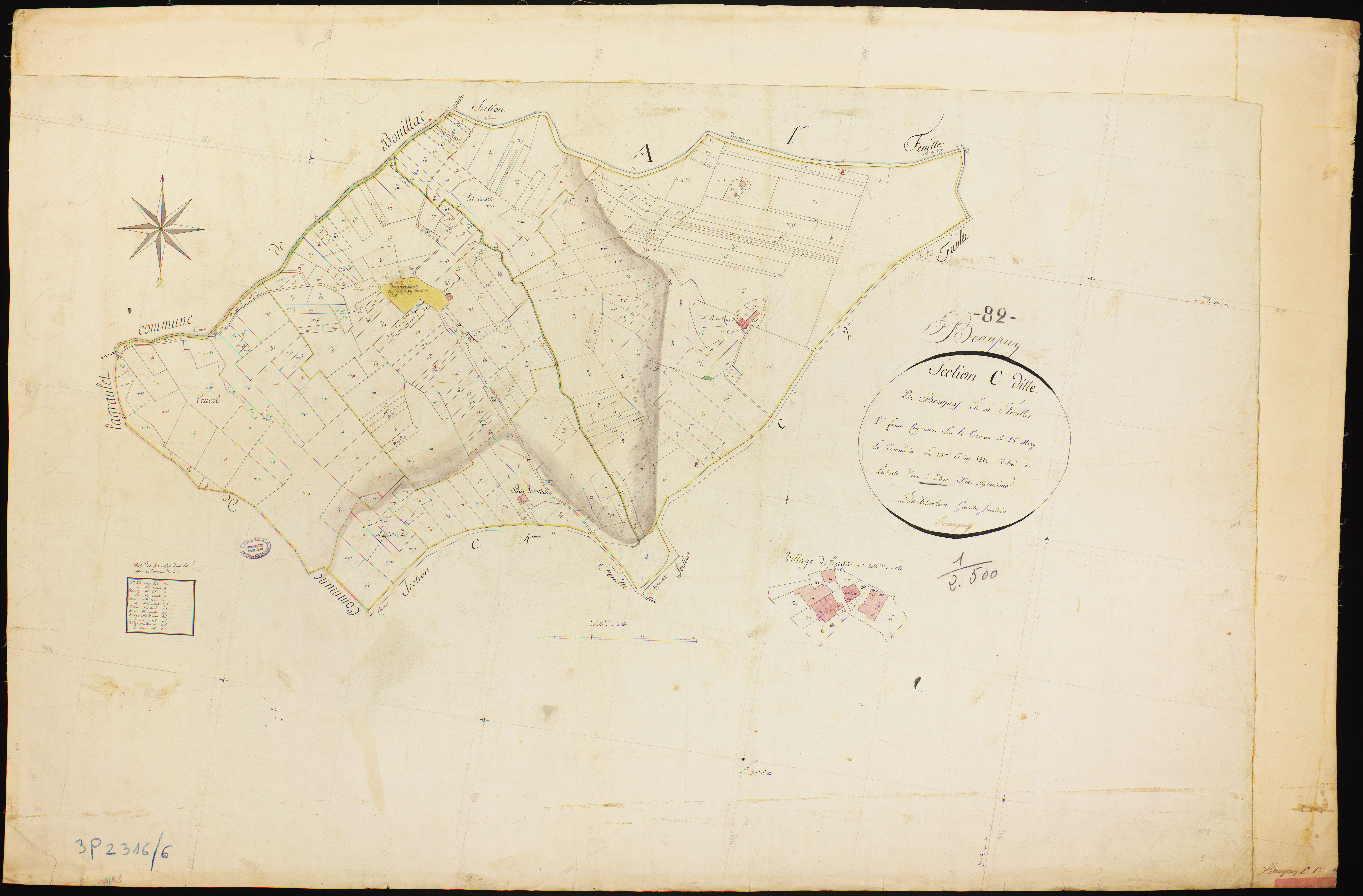 Beaupuy - Section C - Beaupuy, 1ère feuille