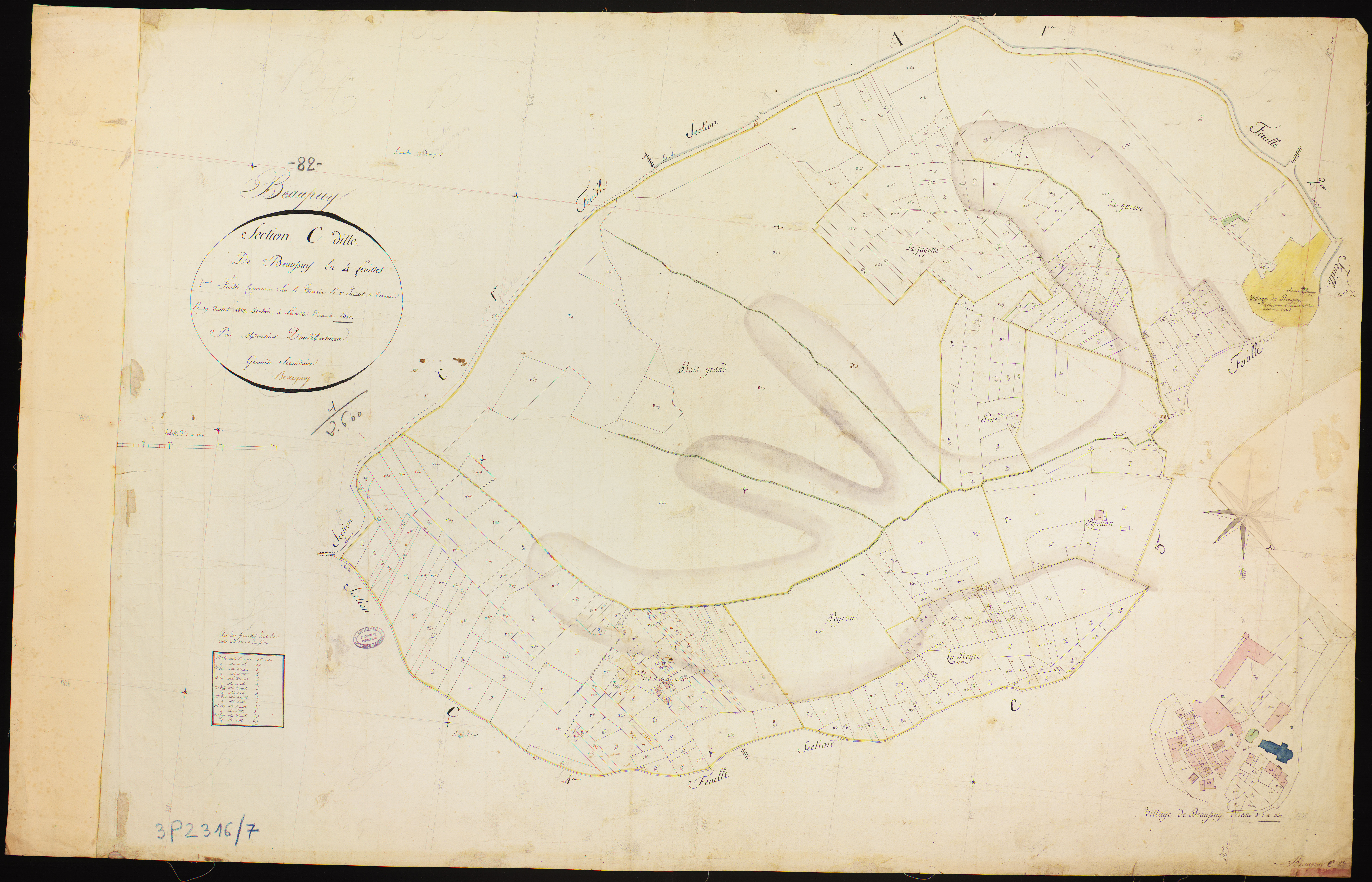 Beaupuy - Section C - Beaupuy, 2e feuille