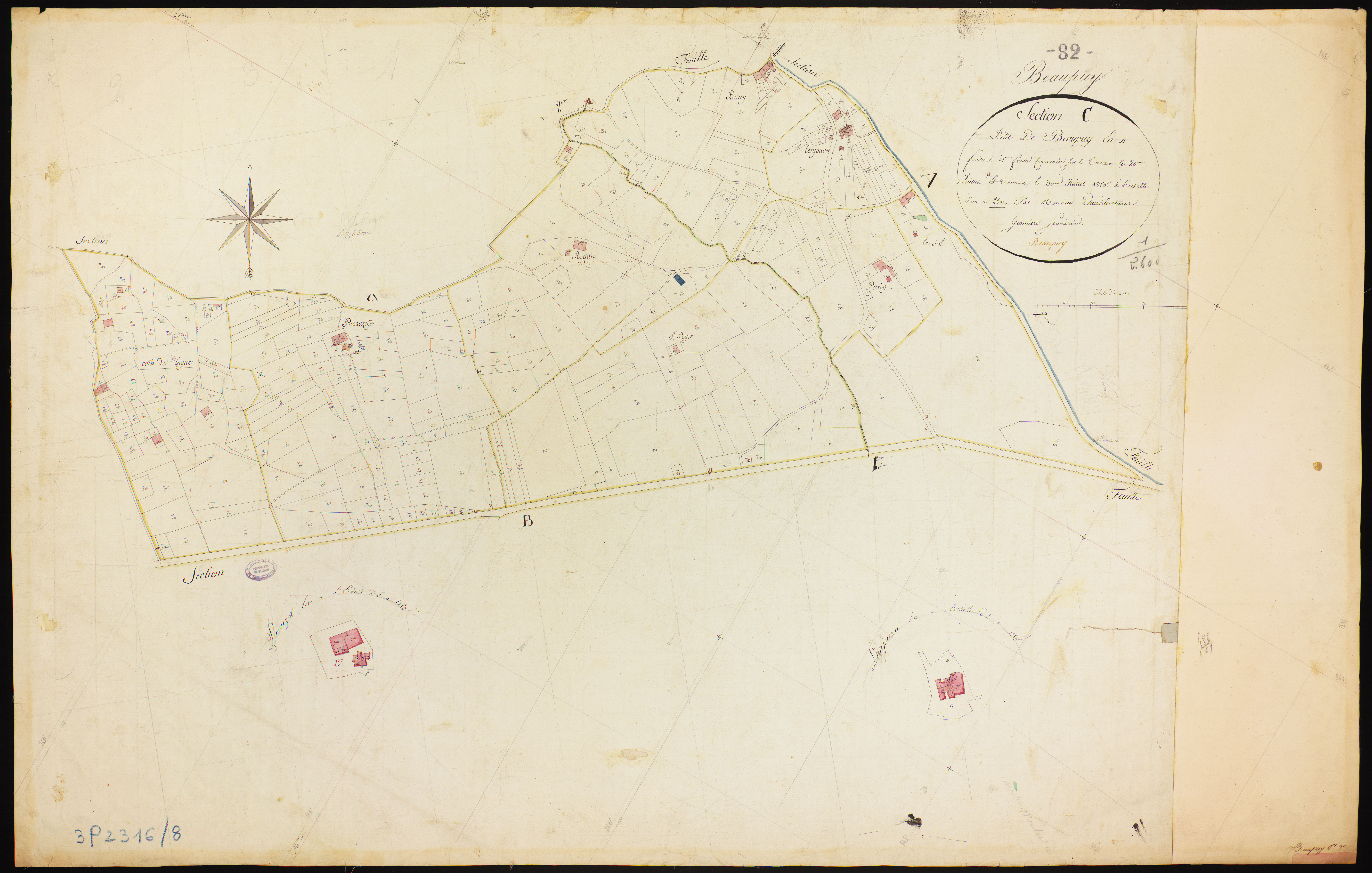 Beaupuy - Section C - Beaupuy, 3e feuille