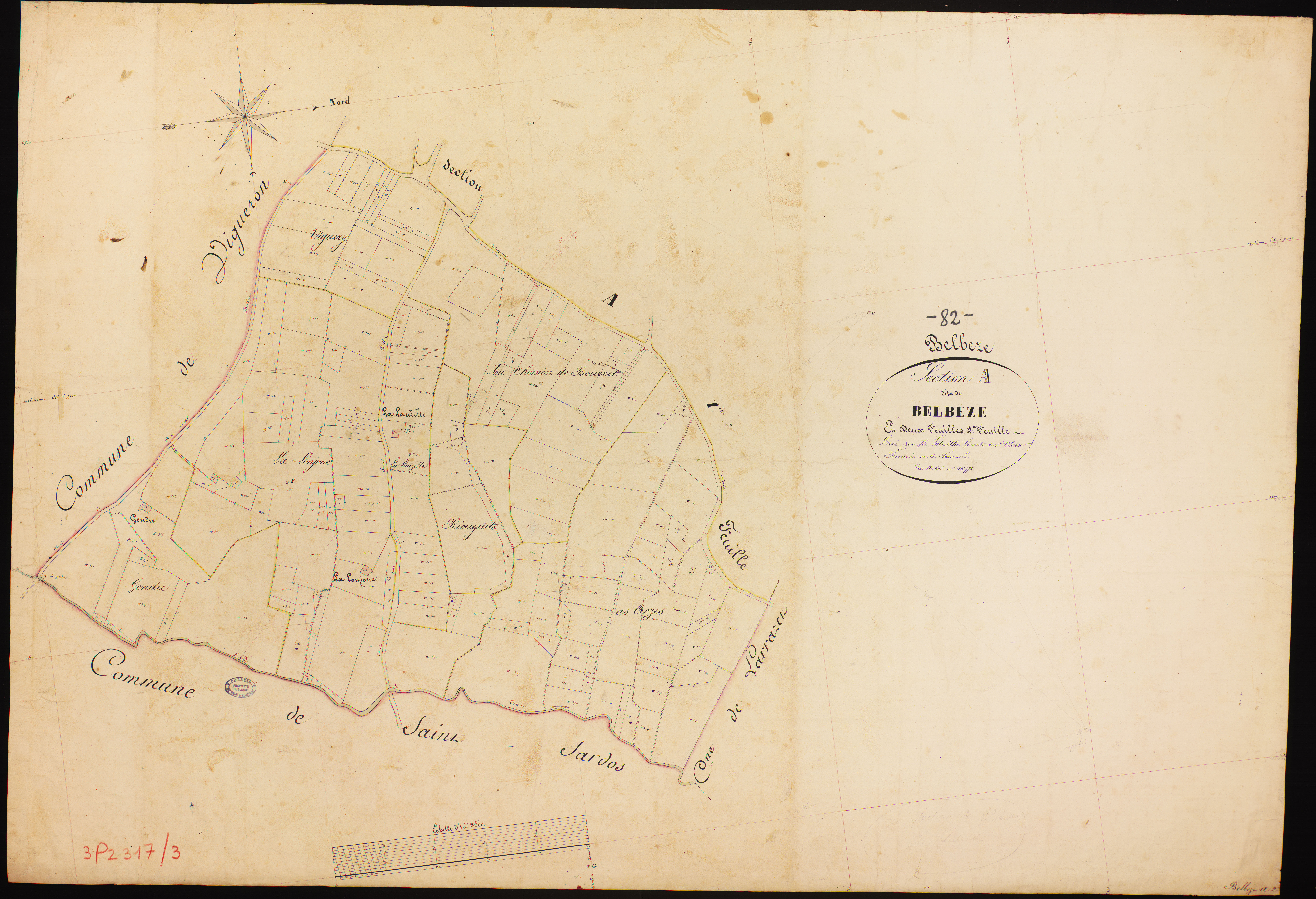 Belbèse - Section A - Belbèze, 2e feuille