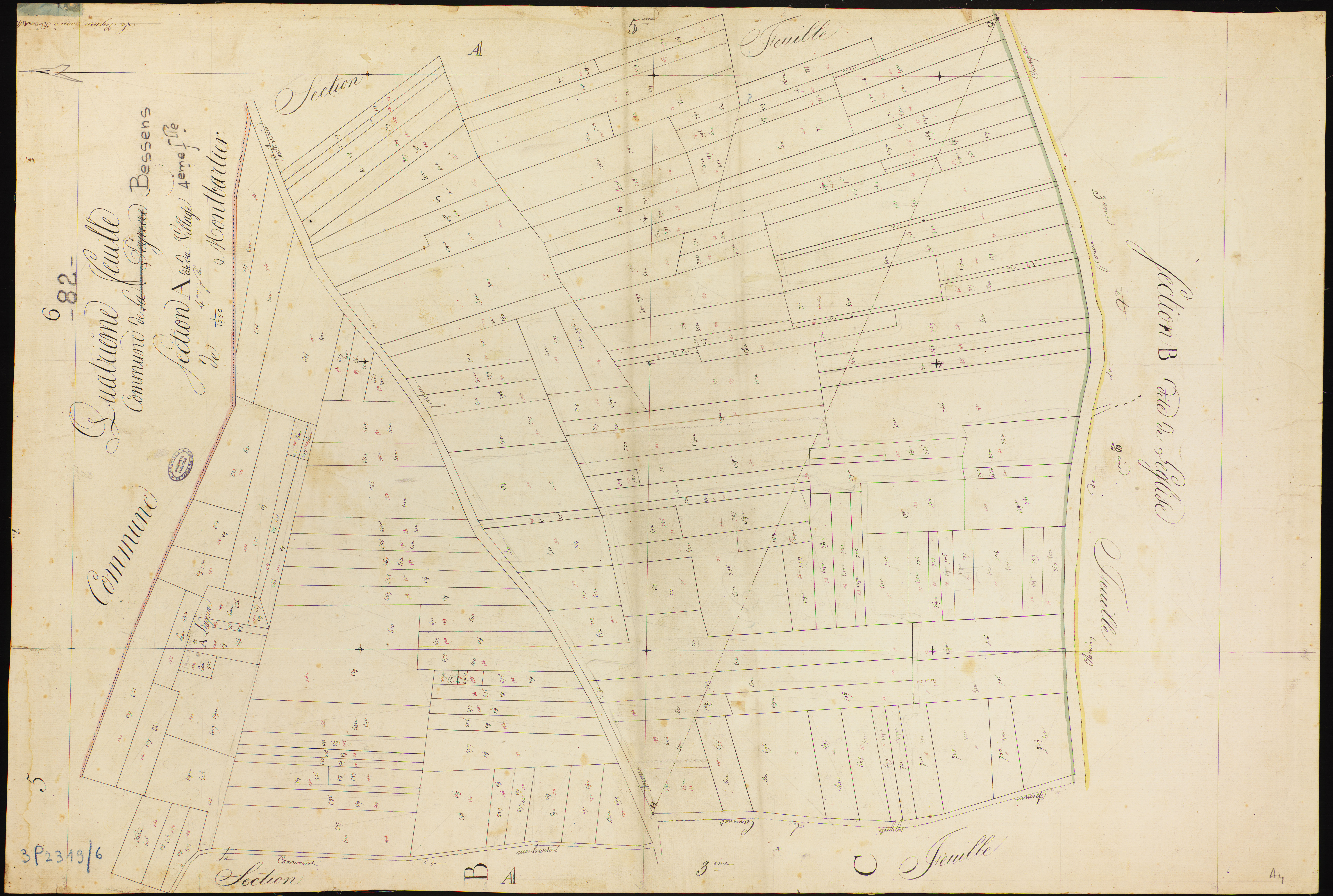 Bessens - Section A - Monfourcaud, 4e feuille