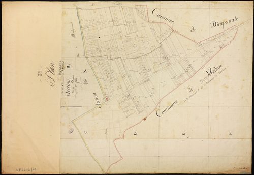 Bessens - Section B - Bessens, 1ère feuille