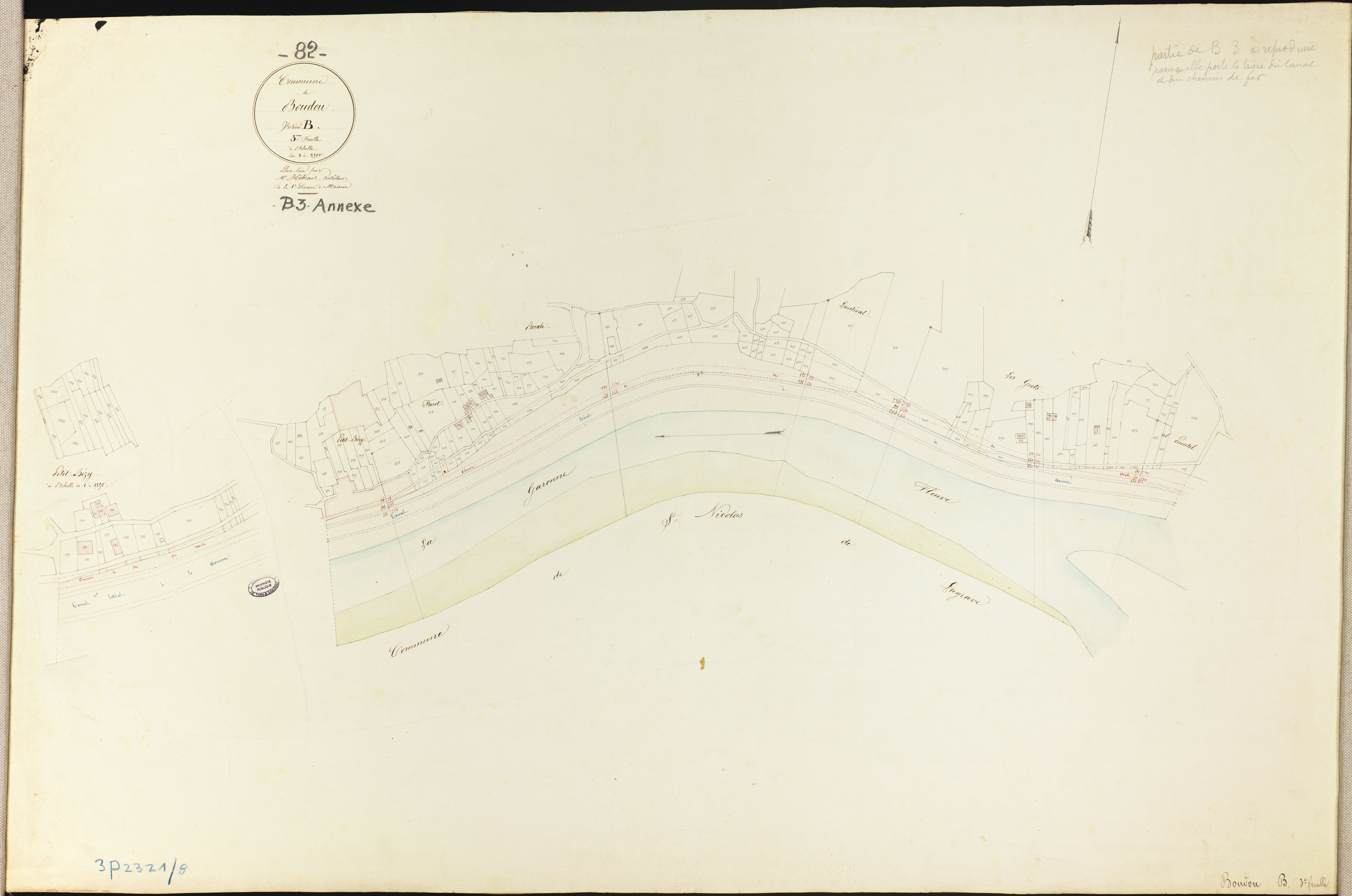 Boudou - Section B - Boudou, 3e feuille : annexe