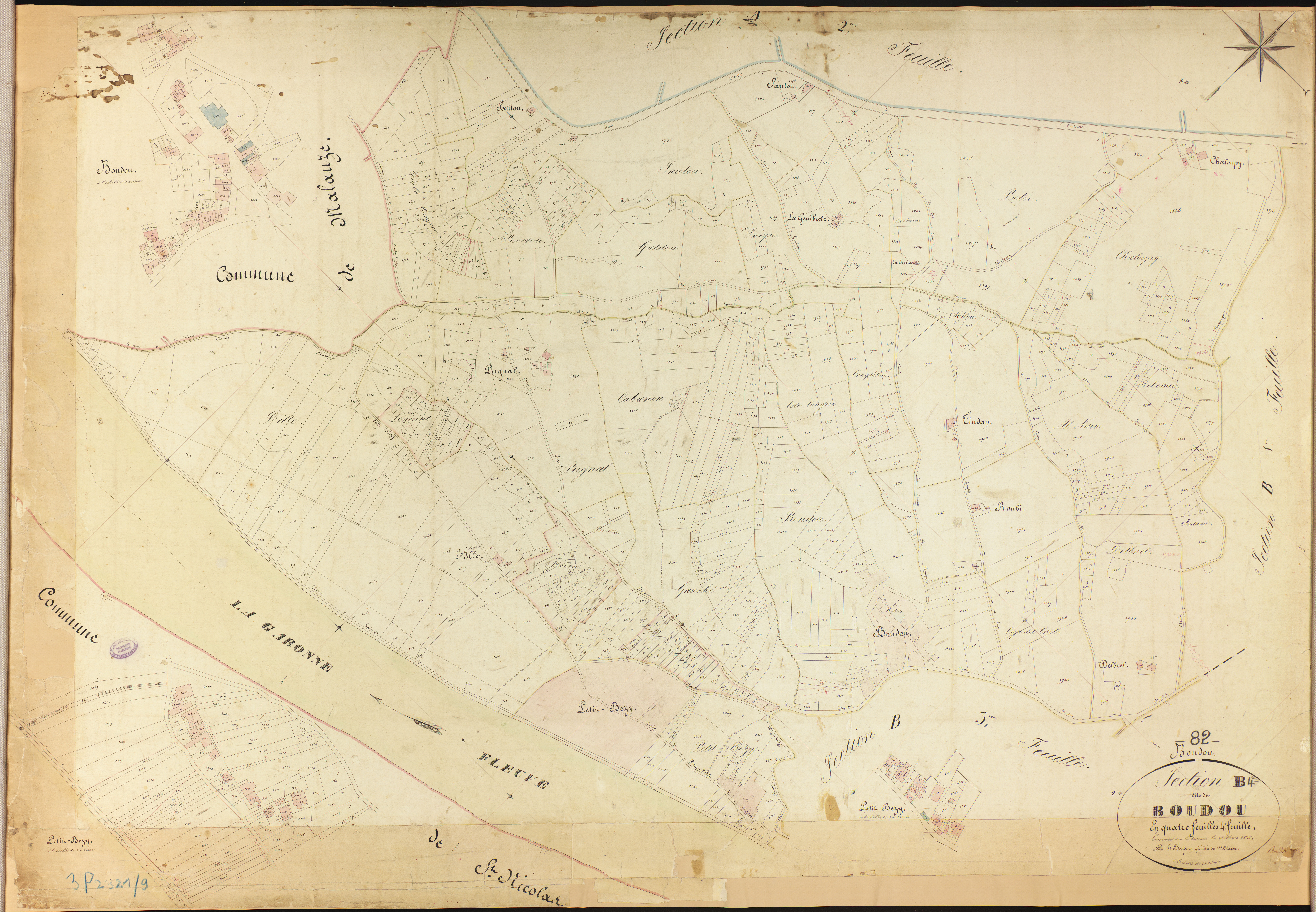 Boudou - Section B - Boudou, 4e feuille