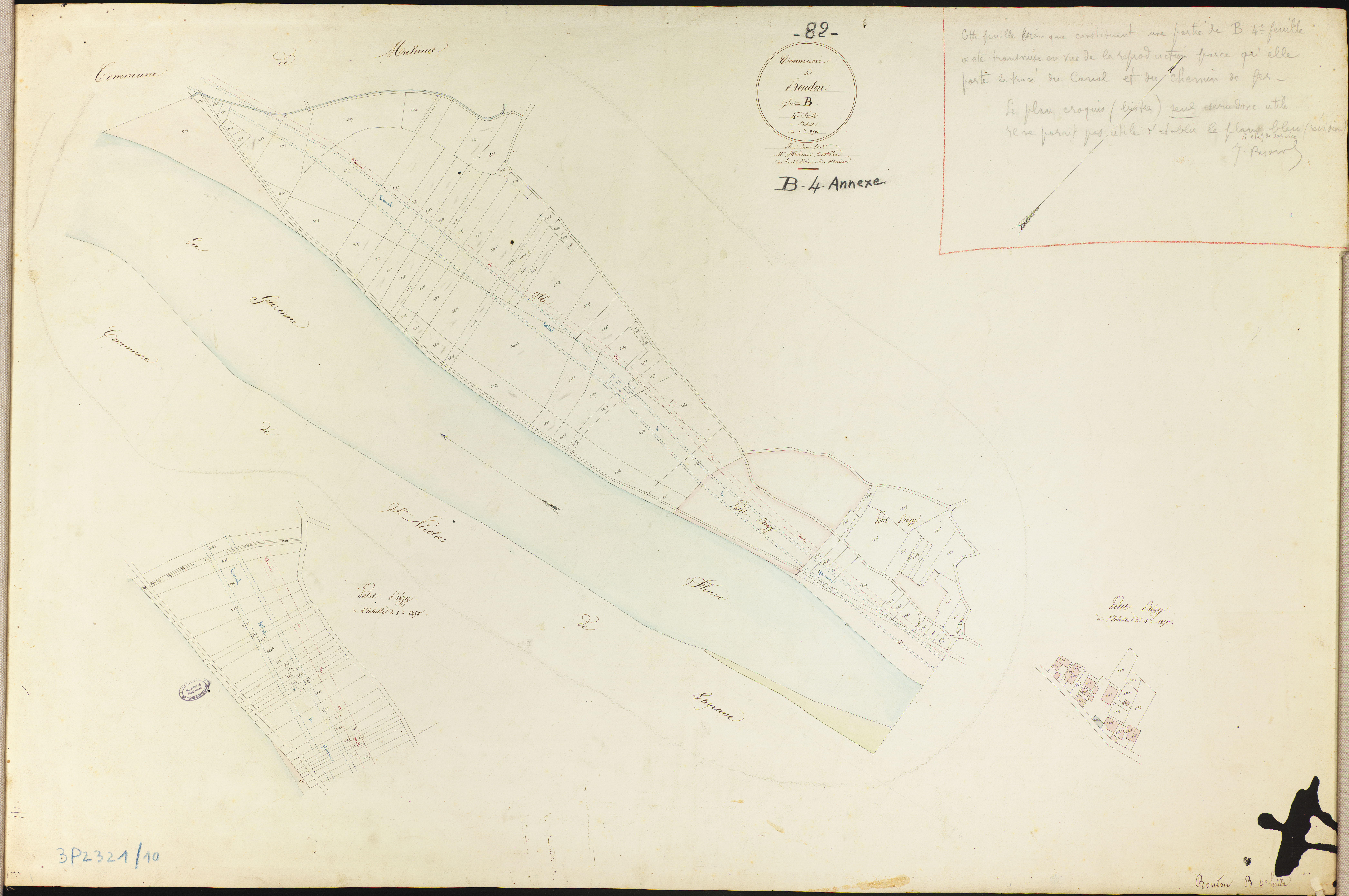 Boudou - Section B - Boudou, 4e feuille : annexe