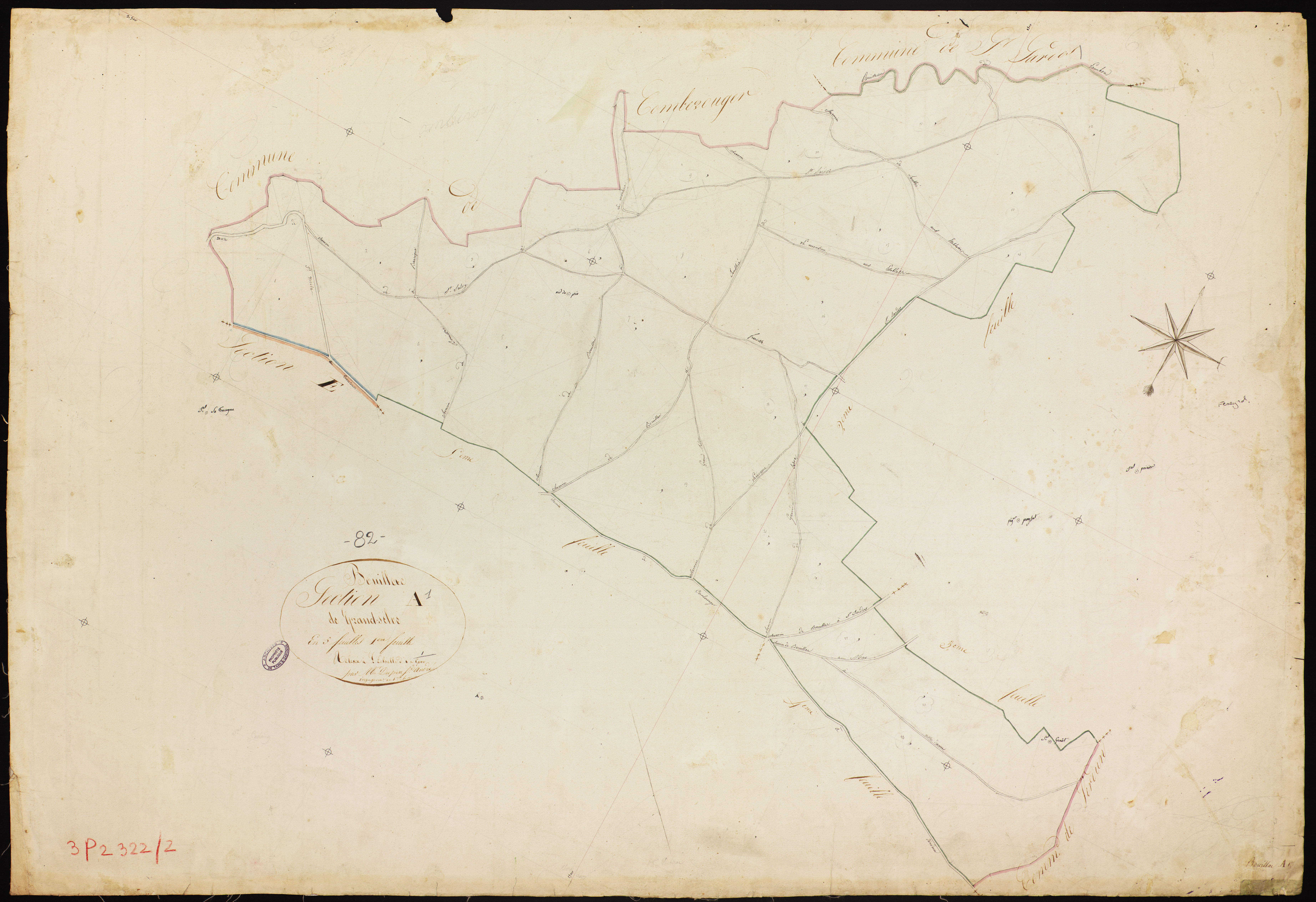 Bouillac - Section A - Grand-Sèlve, 1ère feuille