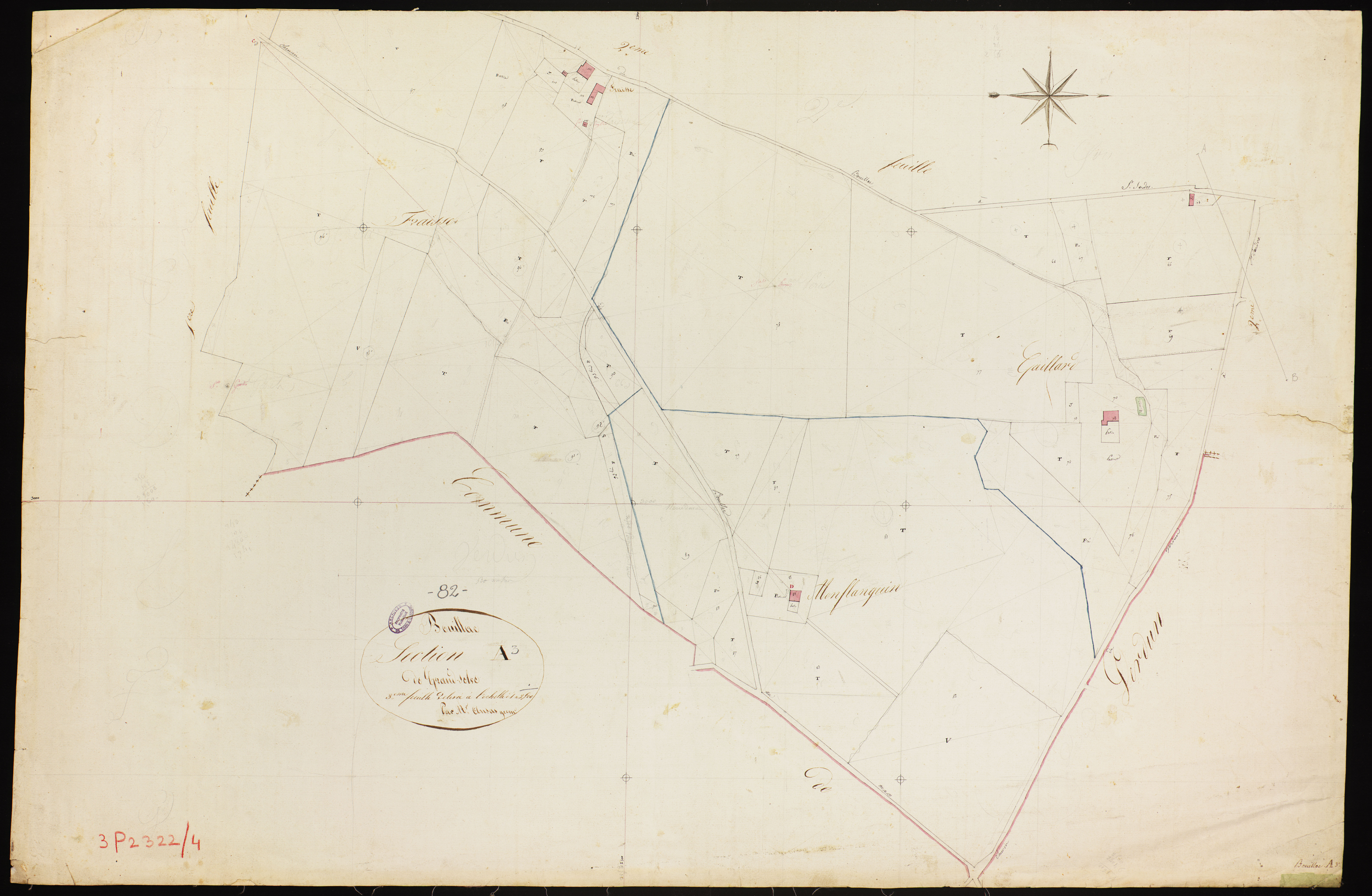 Bouillac - Section A - Grand-Sèlve, 3e feuille
