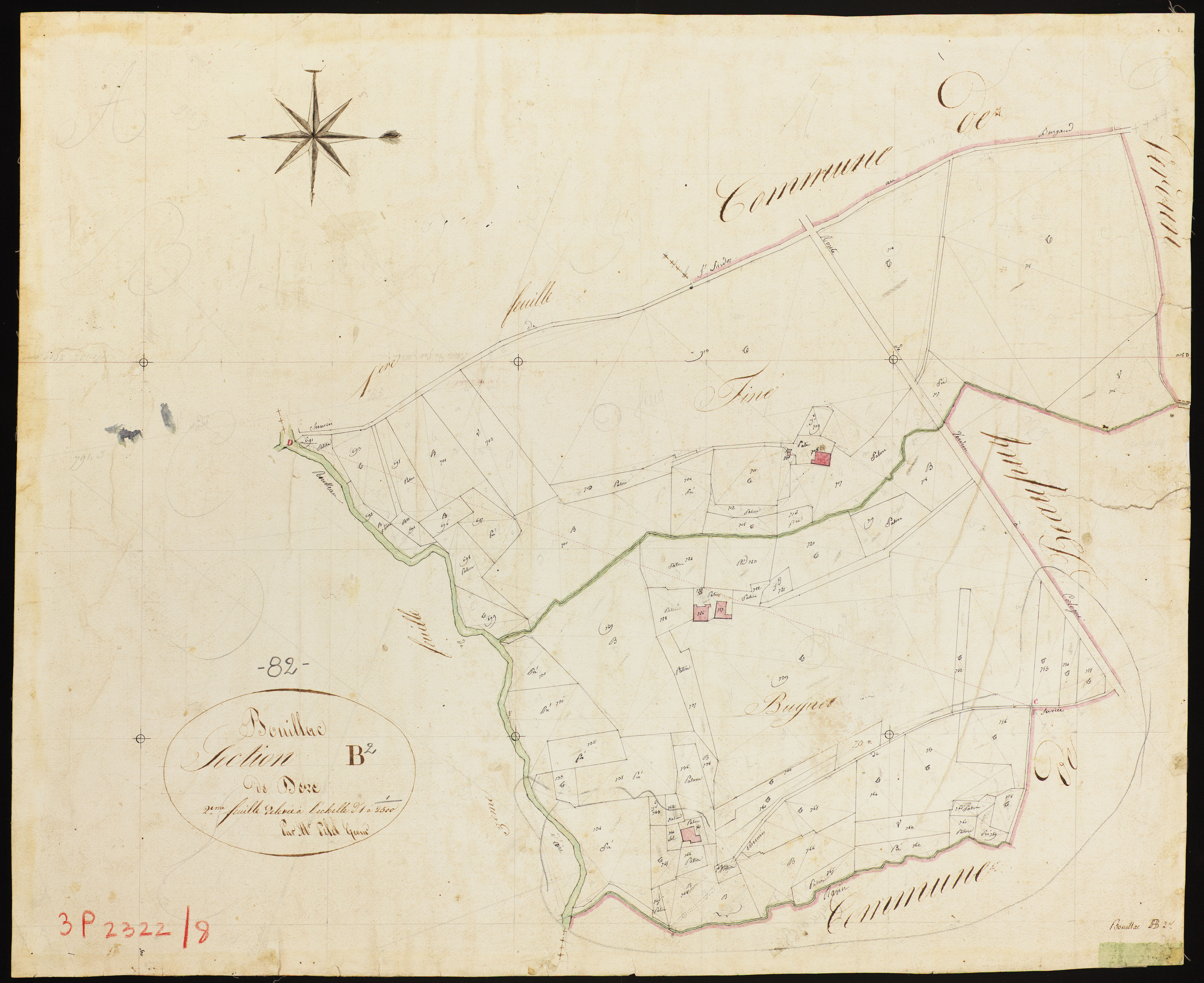 Bouillac - Section B - Dere, 2e feuille