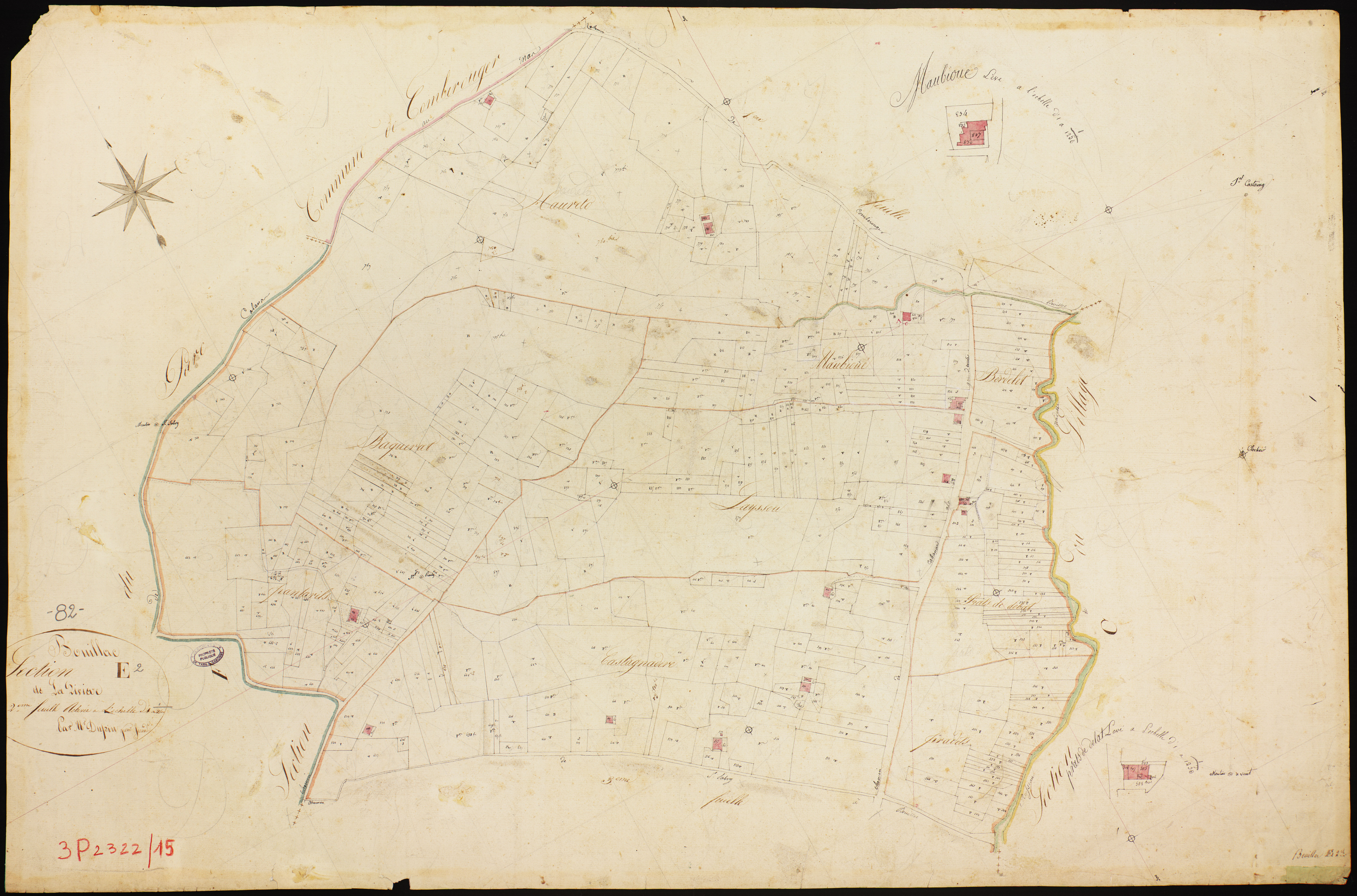 Bouillac - Section E - Larivière, 2e feuille