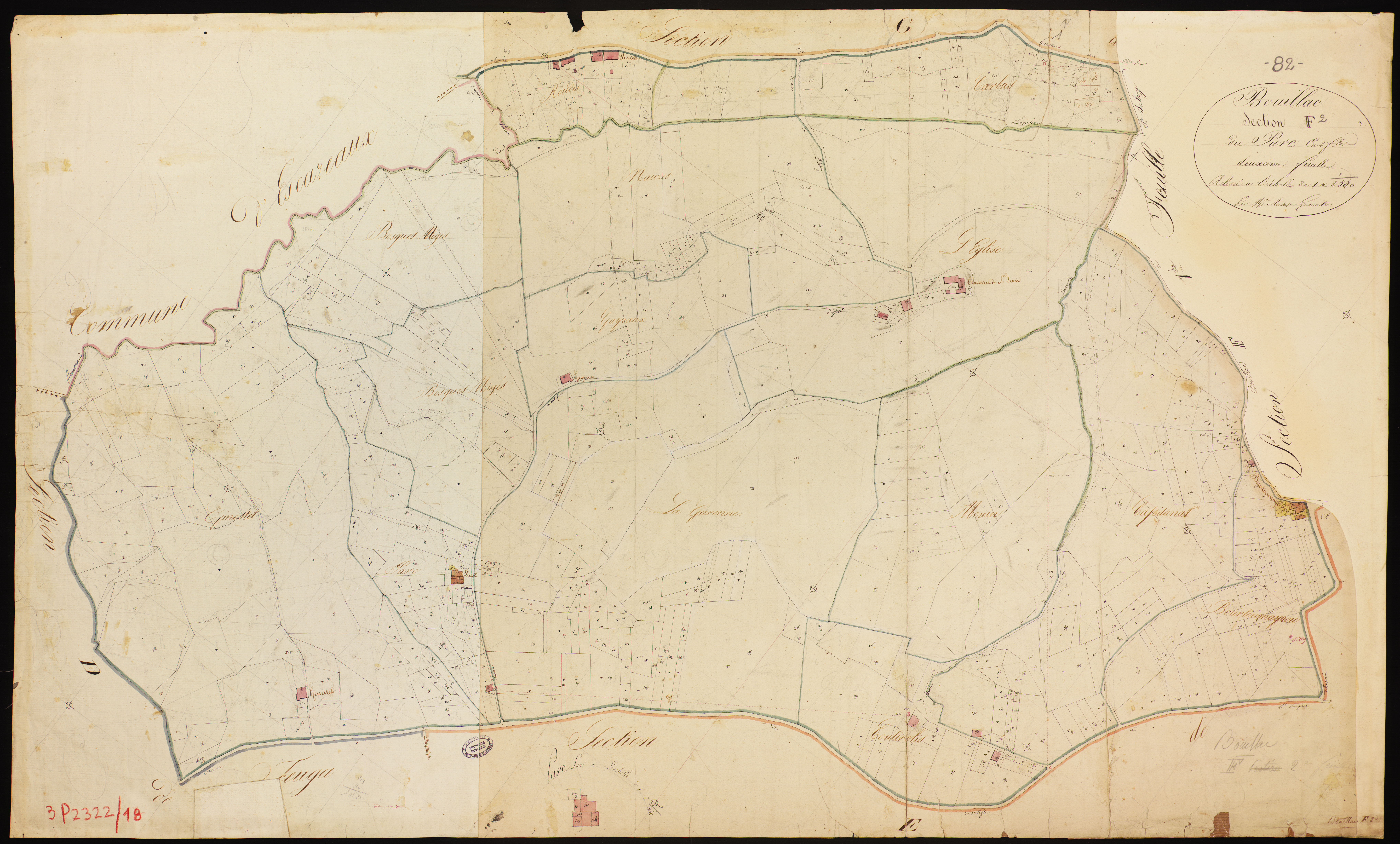 Bouillac - Section F - Le Parc, 2e feuille
