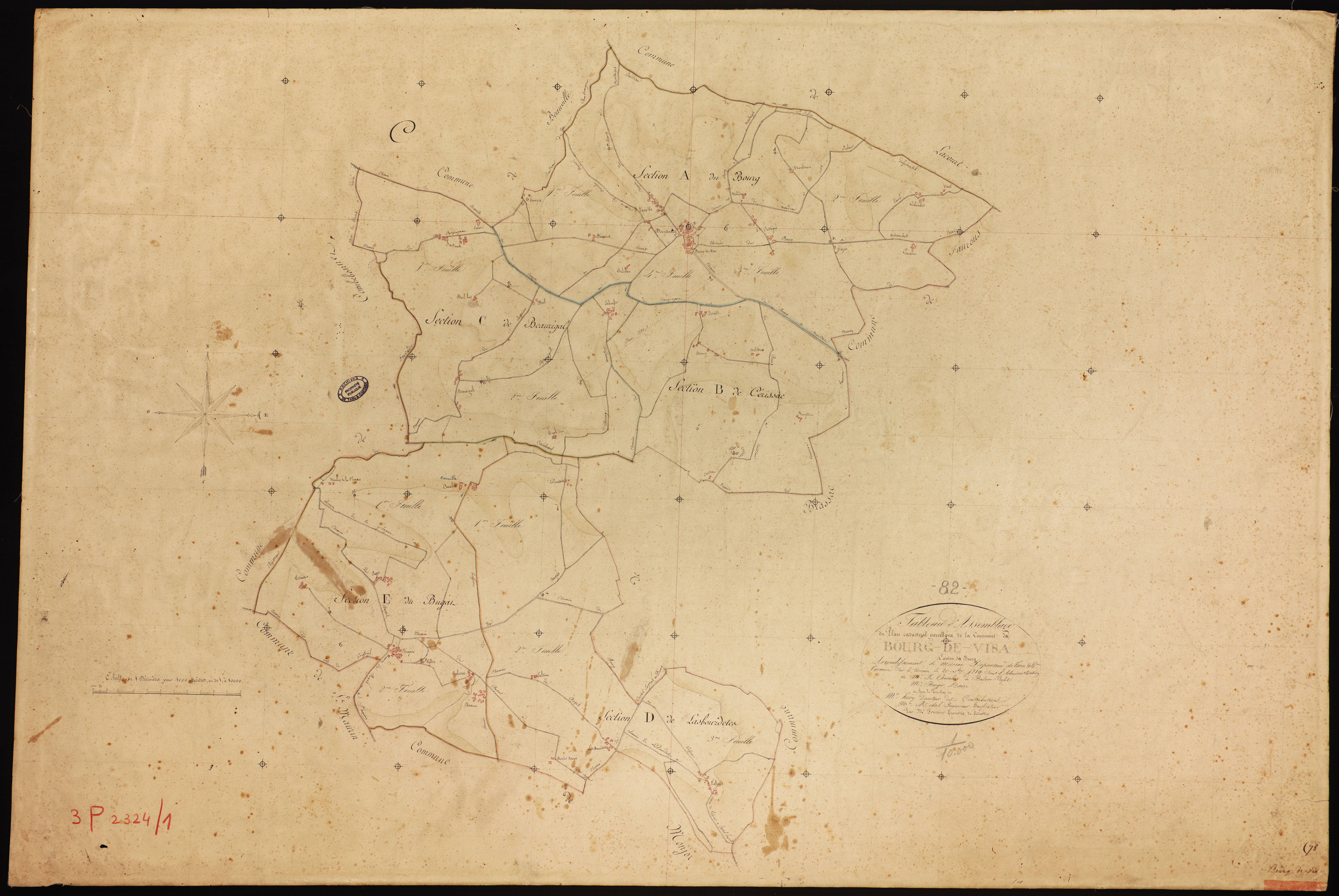 Bourg-de-Visa - Tableau d'assemblage