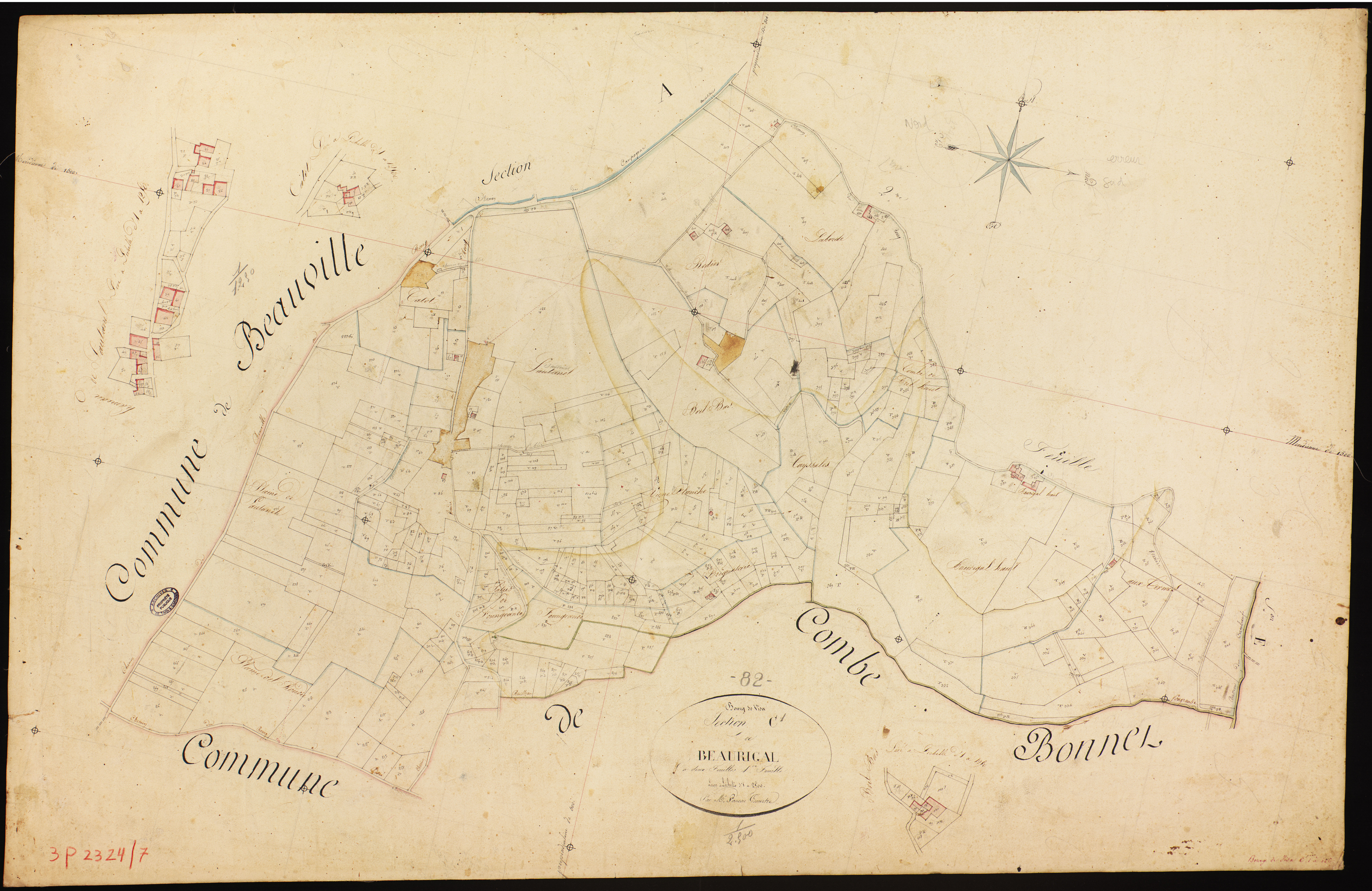 Bourg-de-Visa - Section C - Beaurigal, 1ère feuille