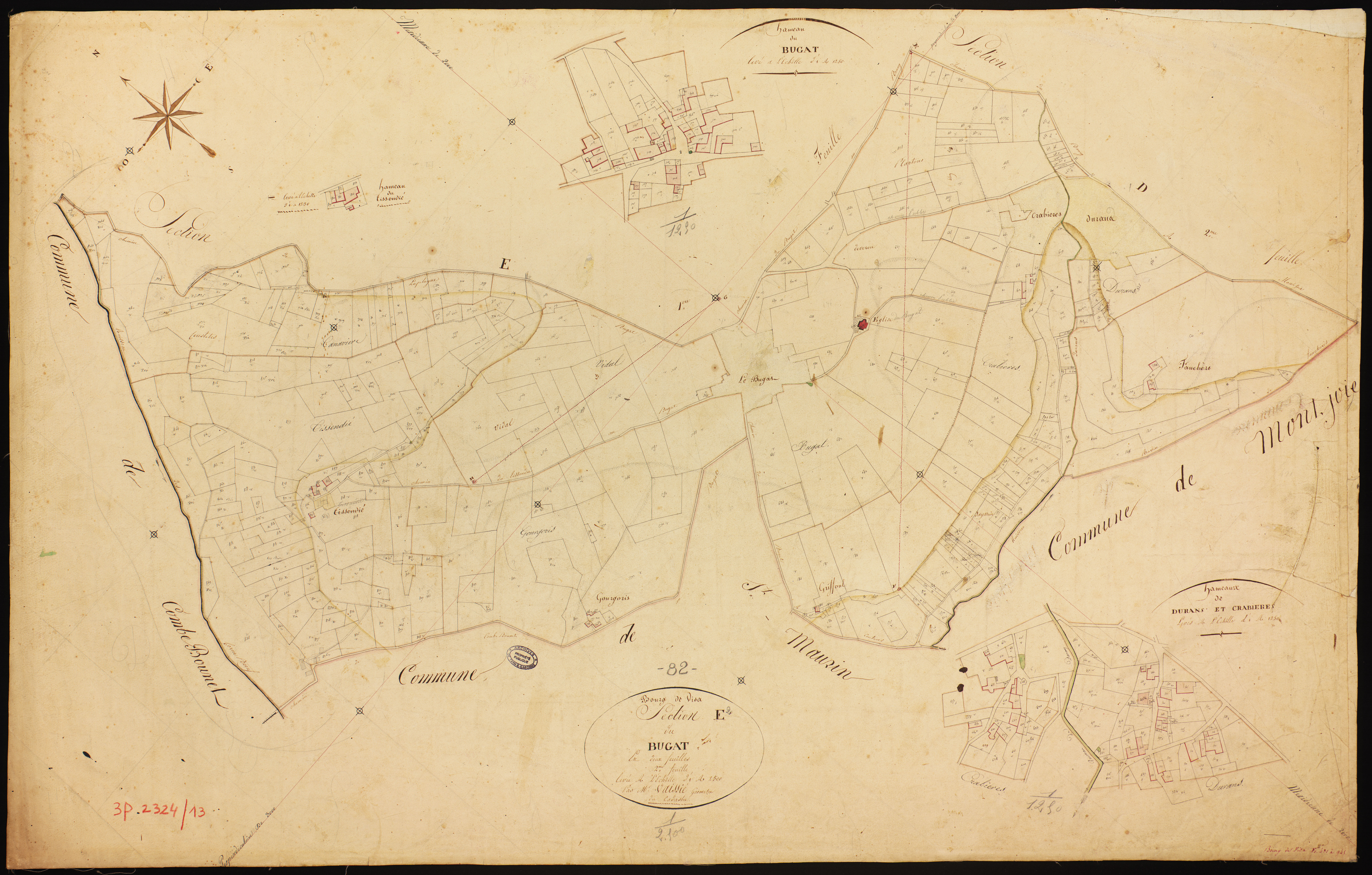 Bourg-de-Visa - Section E - Le Bugat, 2e feuille