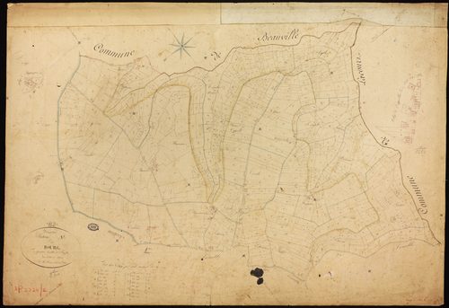 Bourg-de-Visa - Section A - Le Bourg, 1ère feuille