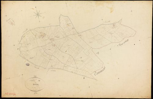 Bourg-de-Visa - Section A - Le Bourg, 3e feuille