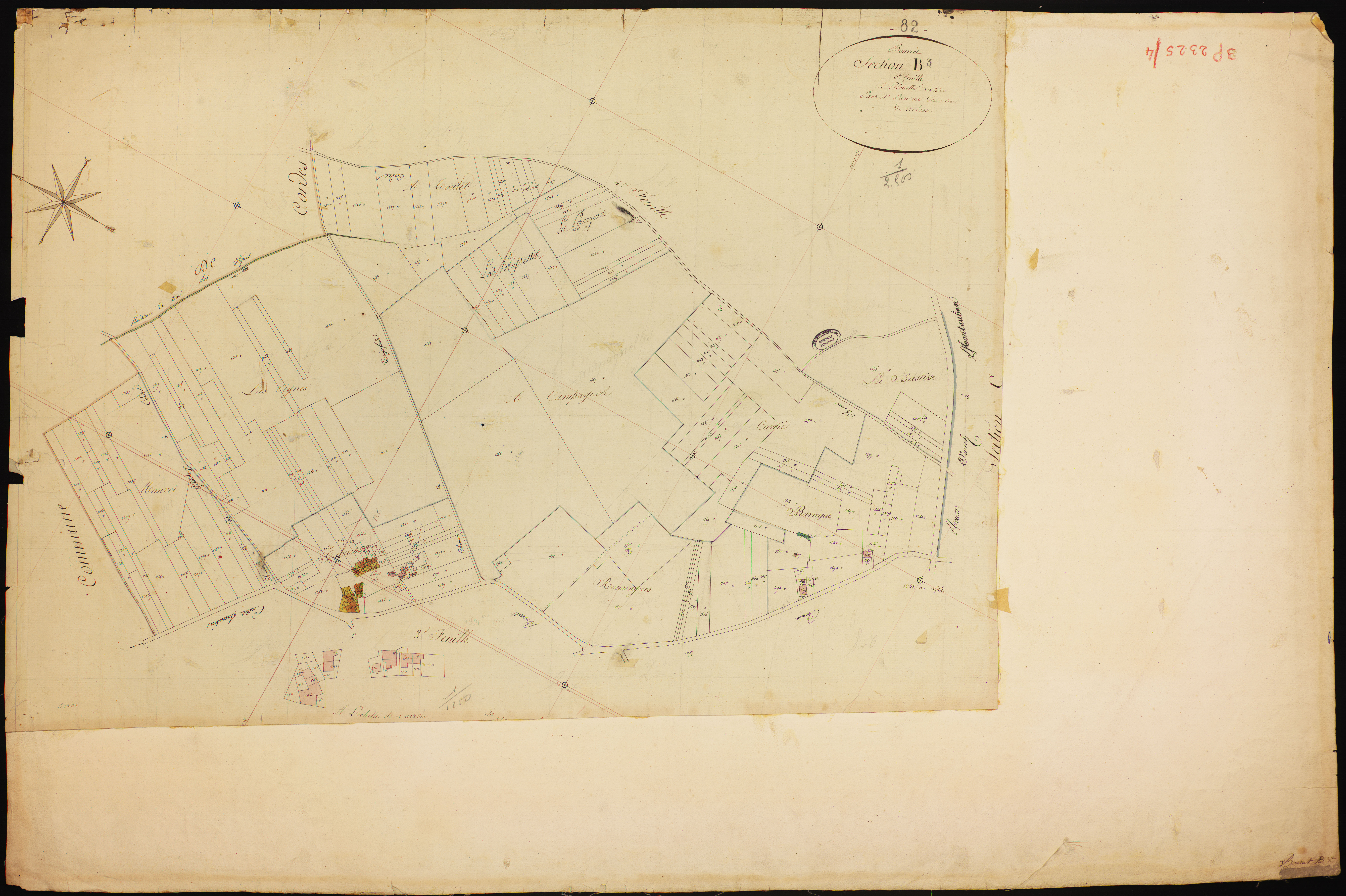 Bourret - Section B - Les Catuzats, 3e feuille