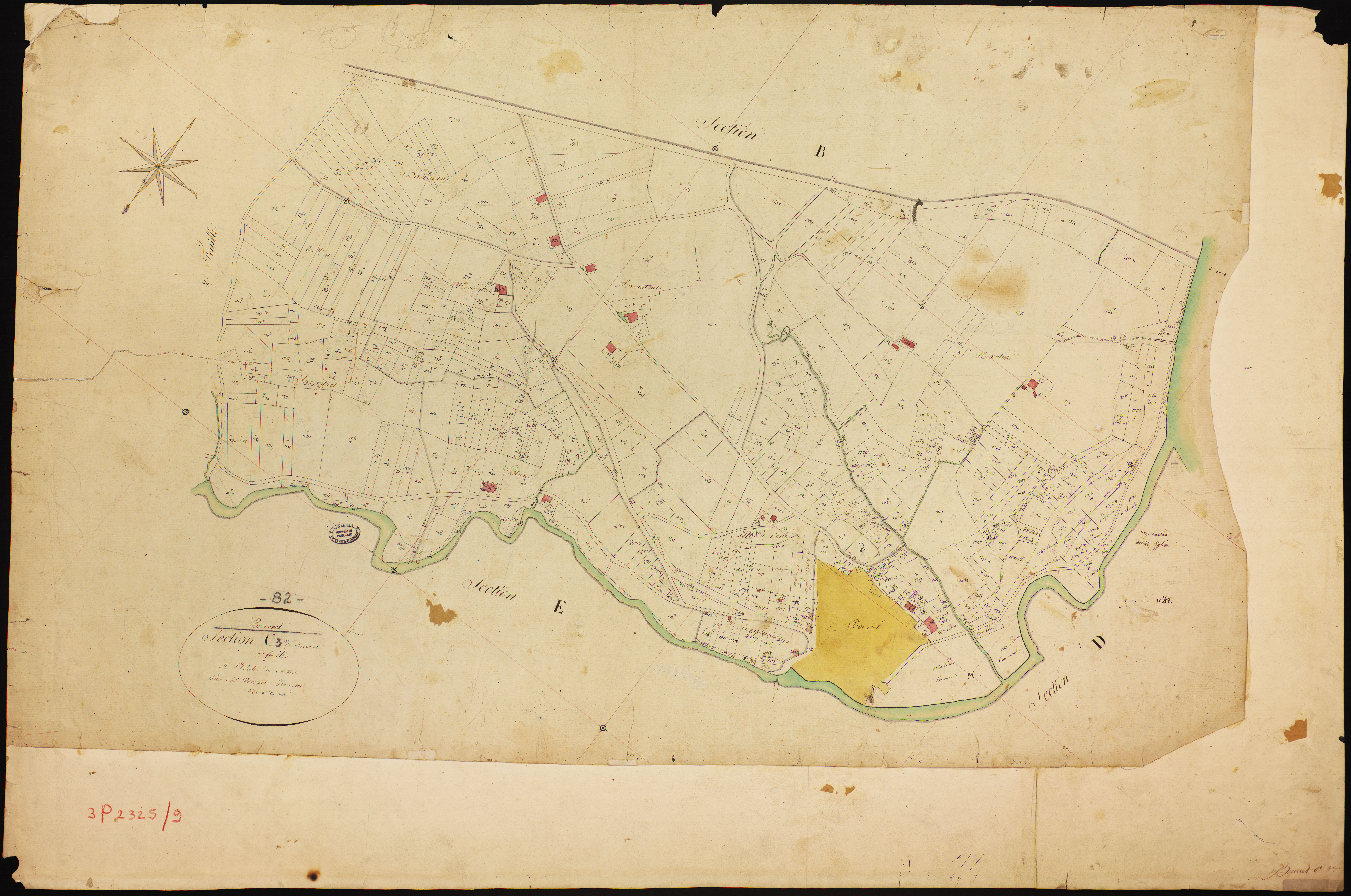 Bourret - Section C - Bourret, 3e feuille