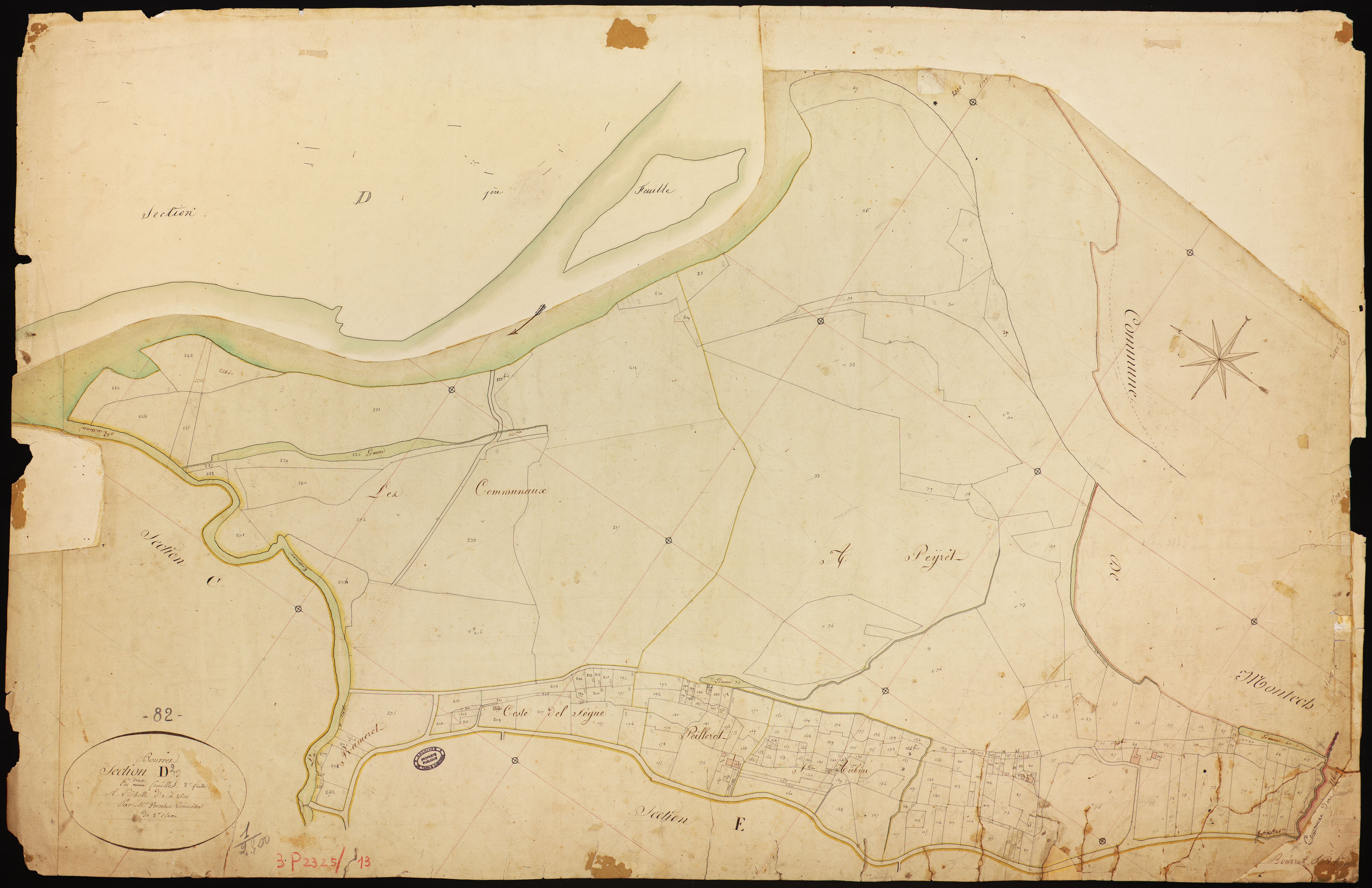 Bourret - Section D - Les Communaux, 2e feuille