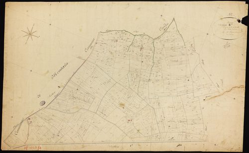 Bourret - Section B - Les Catuzats, 1ère feuille