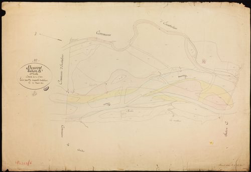Bourret - Section B - Les Catuzats, 4e feuille : alluvions et corrosions