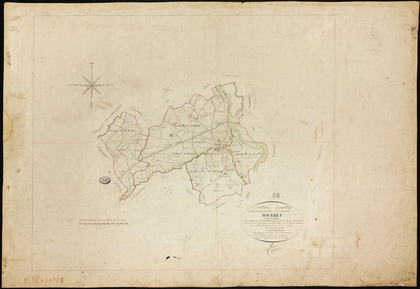 Bourret - Tableau d'assemblage