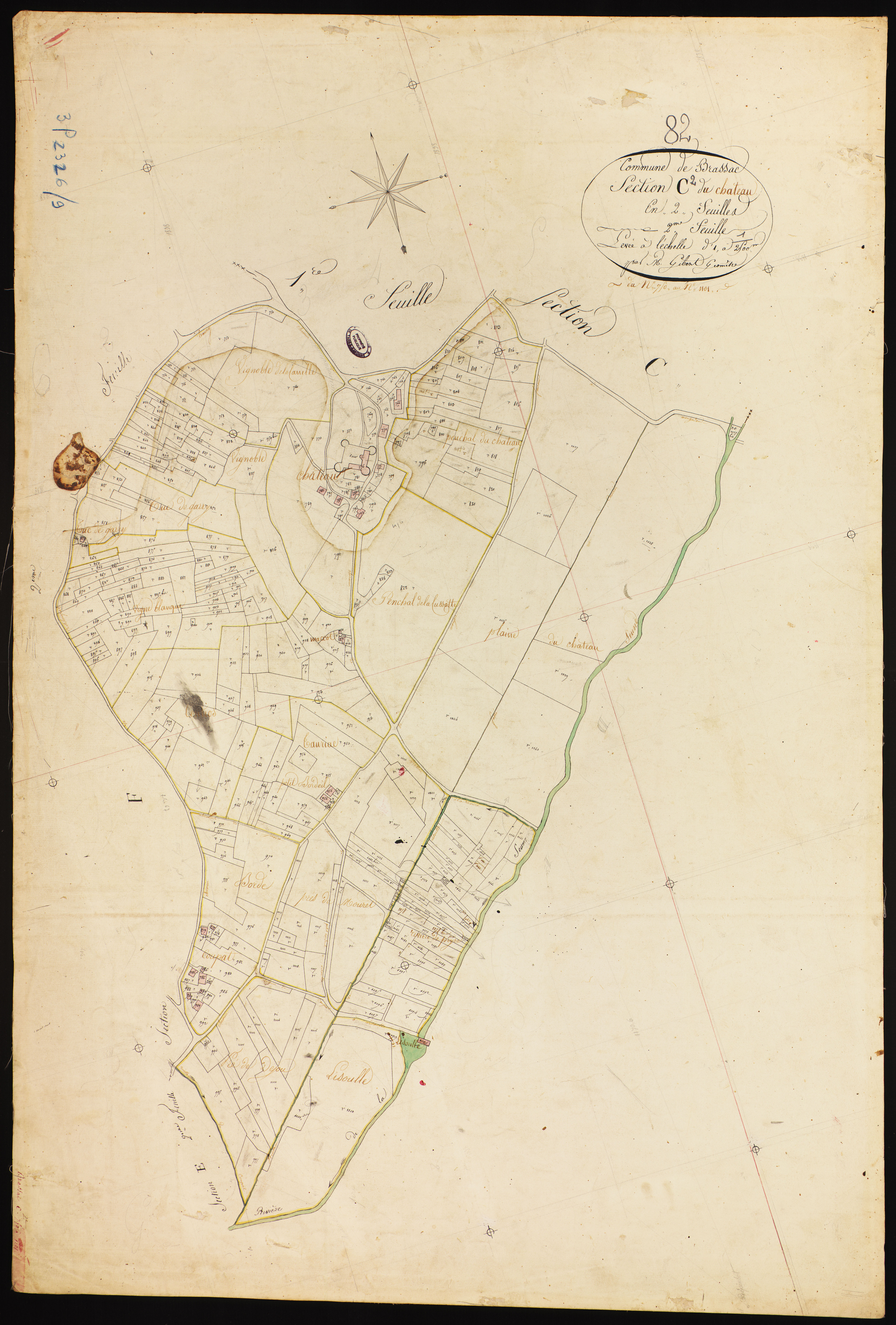 Brassac - Section C - Le Château, 2e feuille