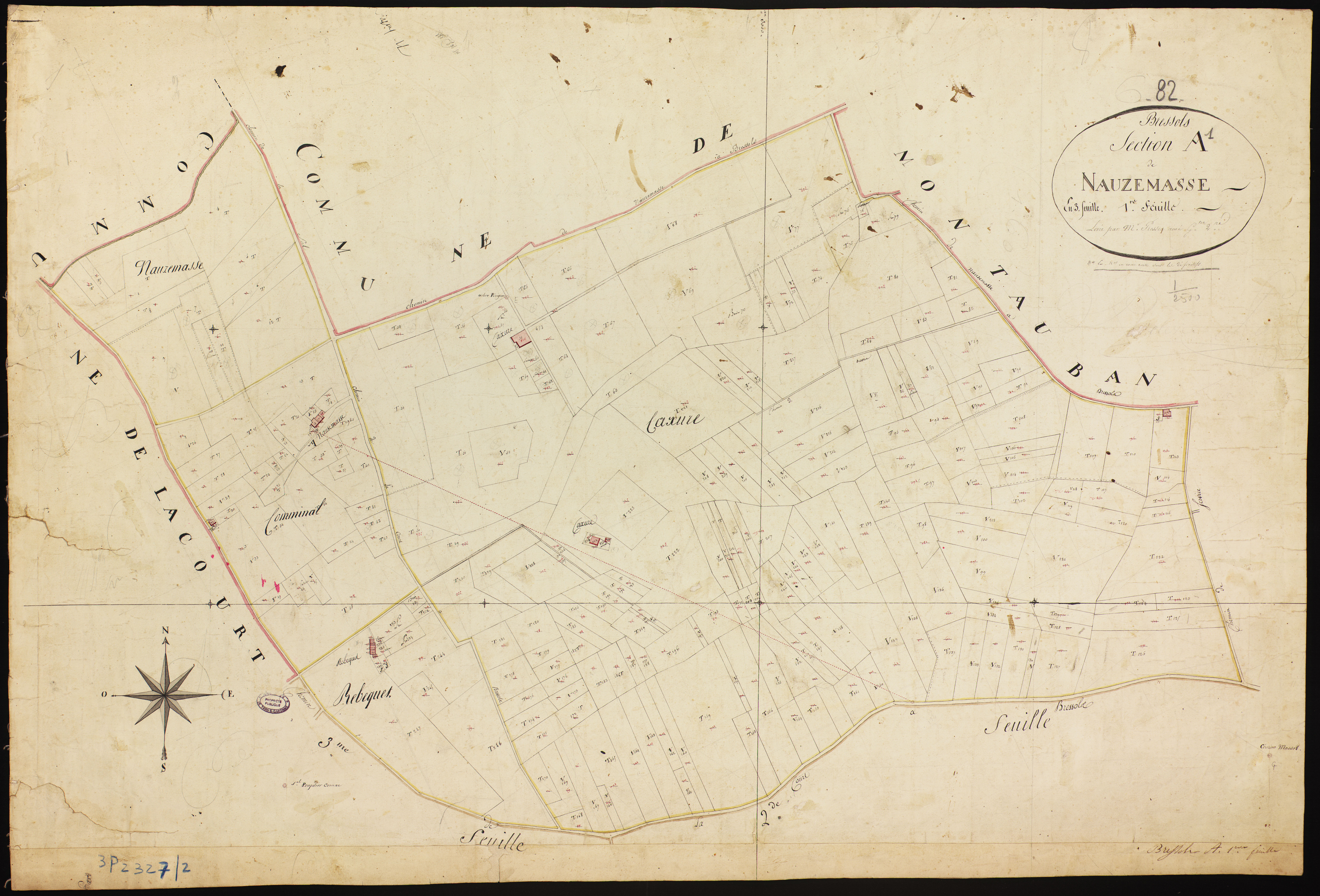 Bressols - Section A - Nauzemasse, 1ère feuille