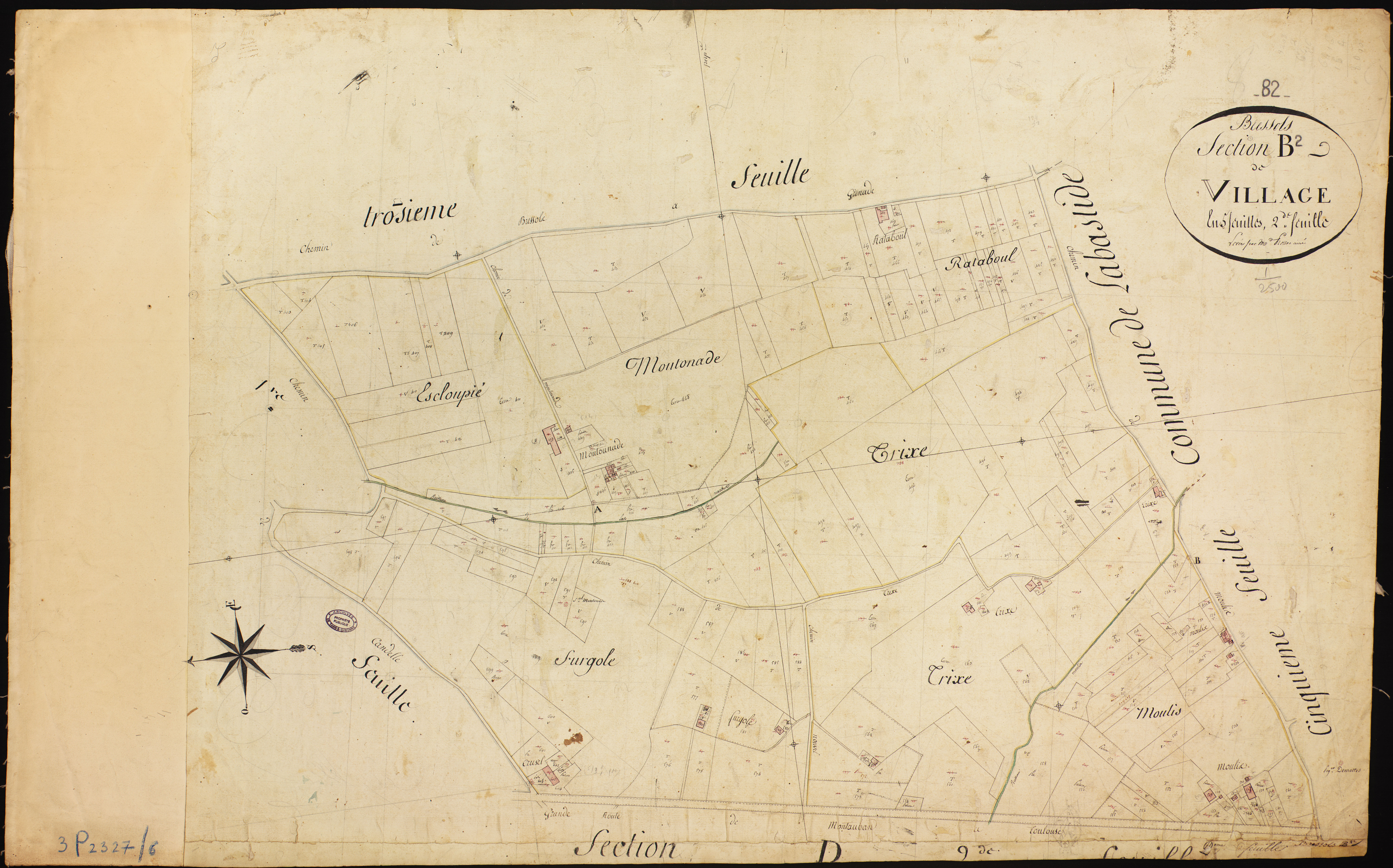 Bressols - Section B - Le Village, 2e feuille