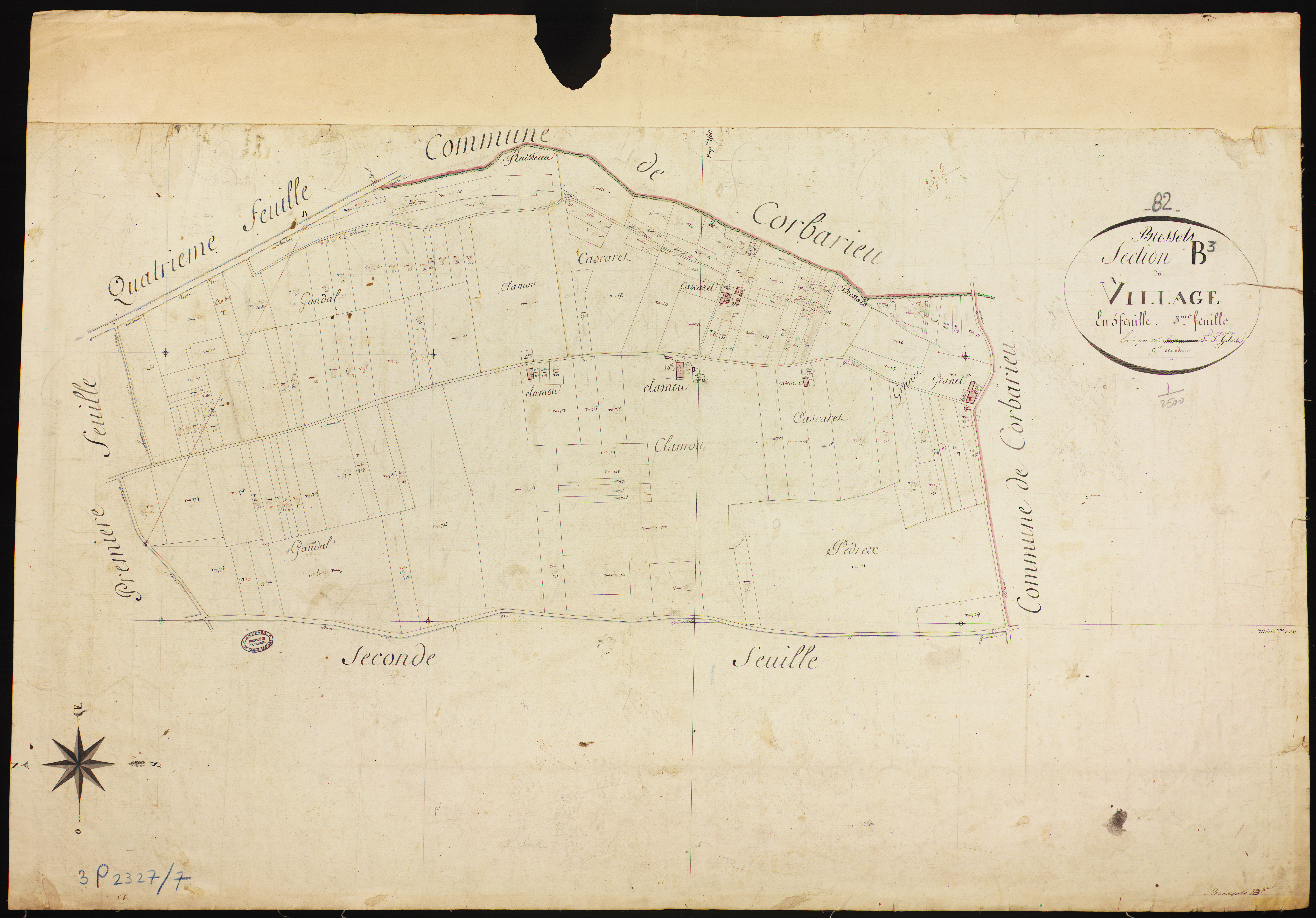 Bressols - Section B - Le Village, 3e feuille