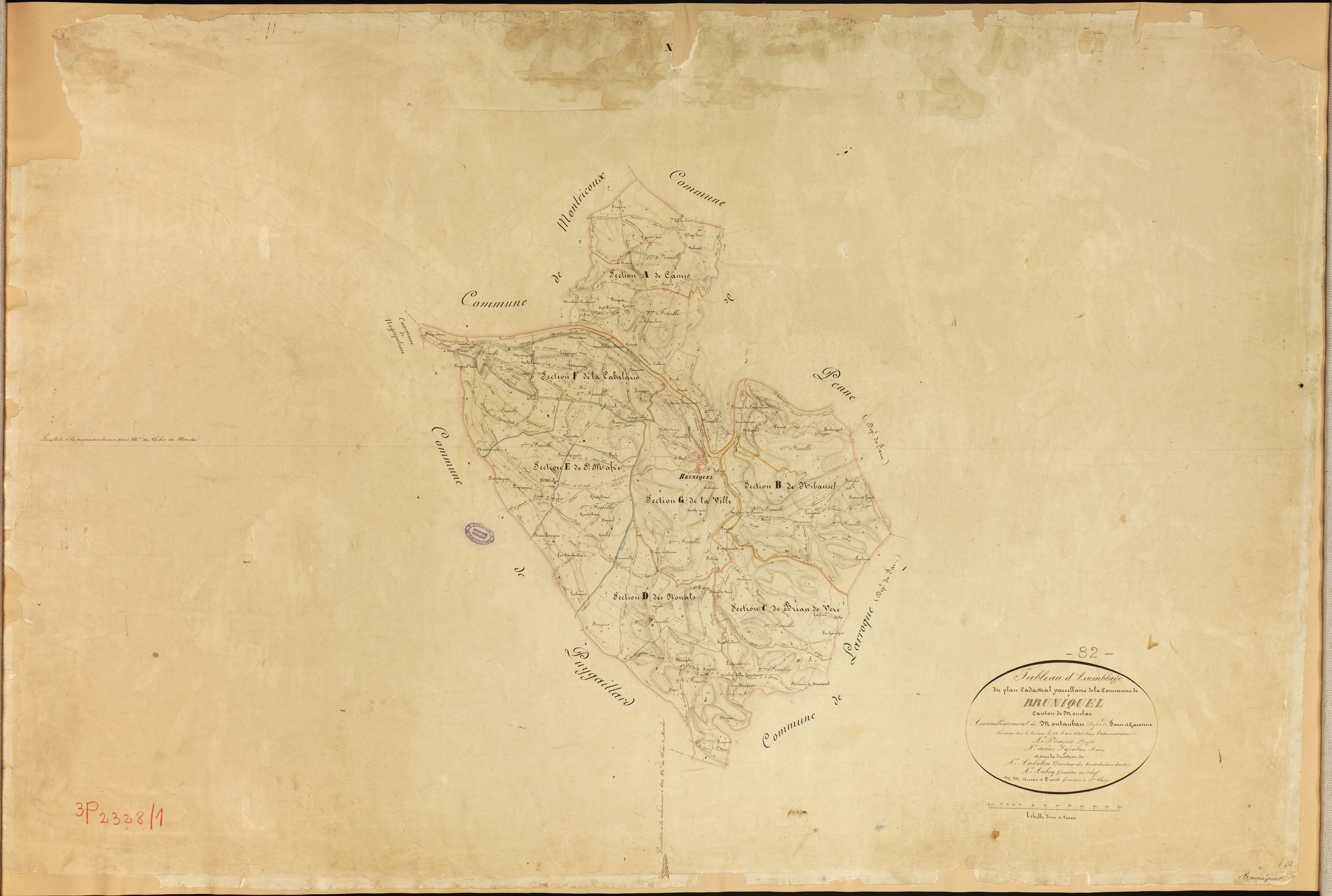 Bruniquel - Tableau d'assemblage