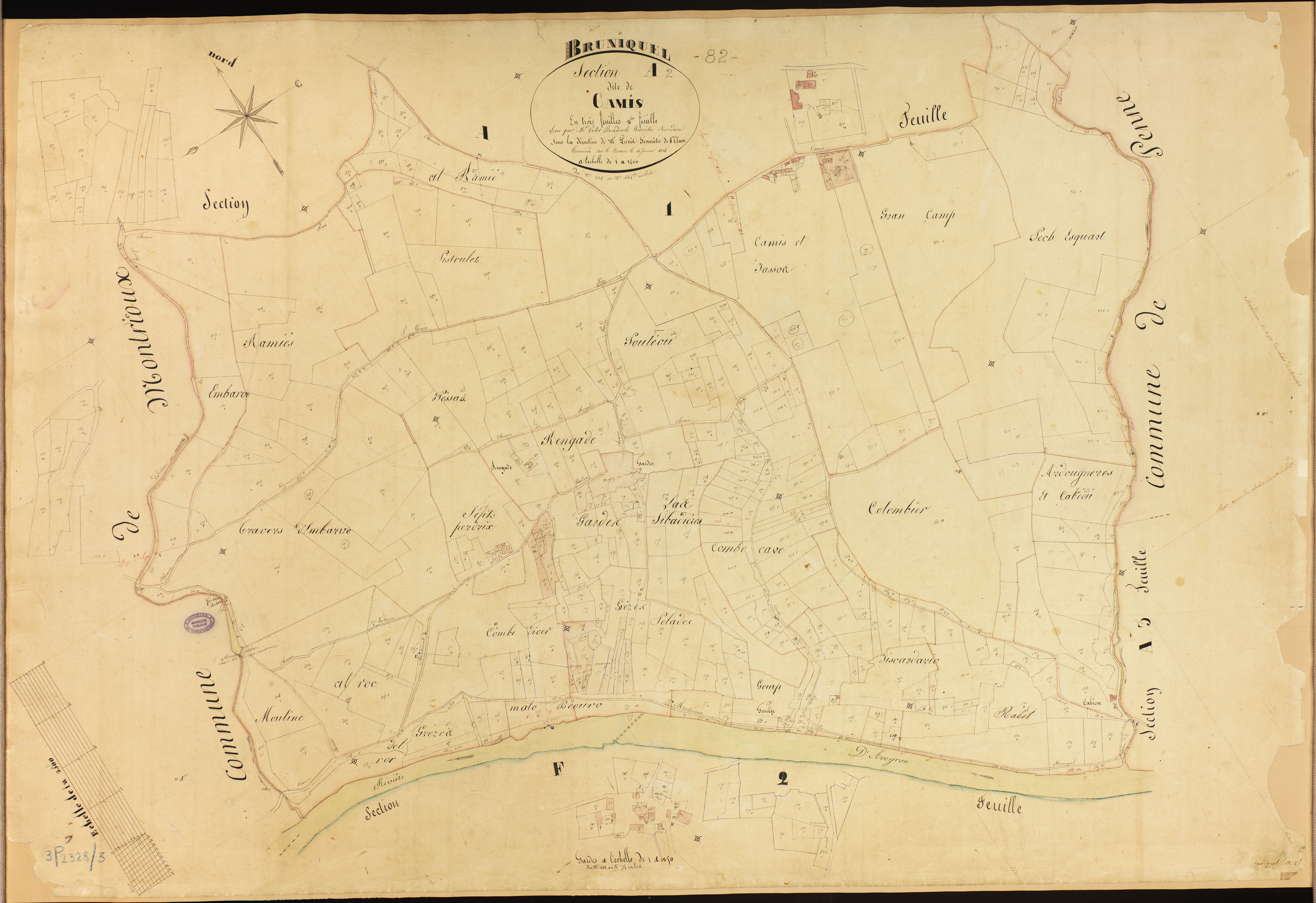 Bruniquel - Section A - Camis, 2e feuille
