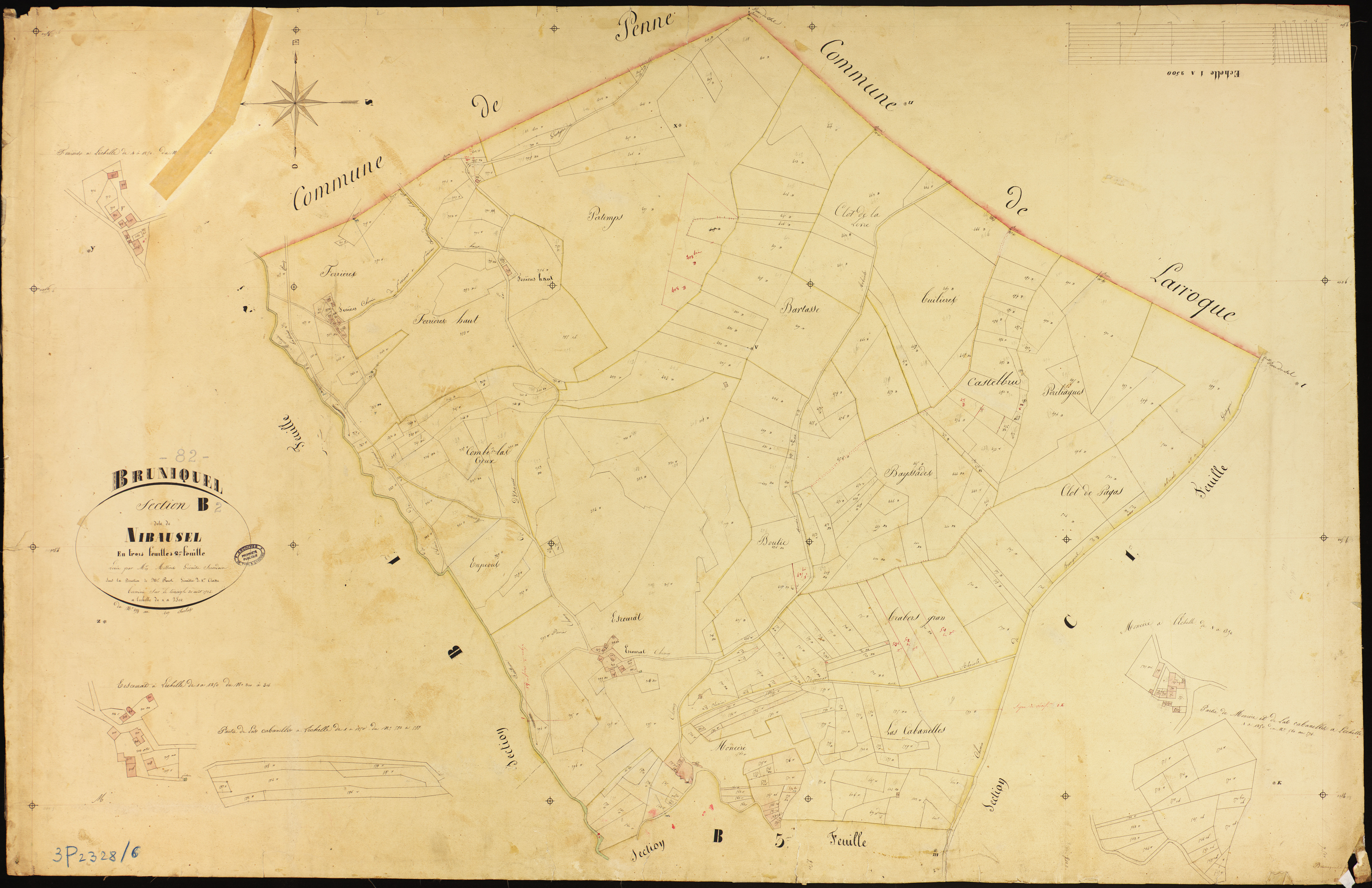 Bruniquel - Section B - Nibausel, 2e feuille