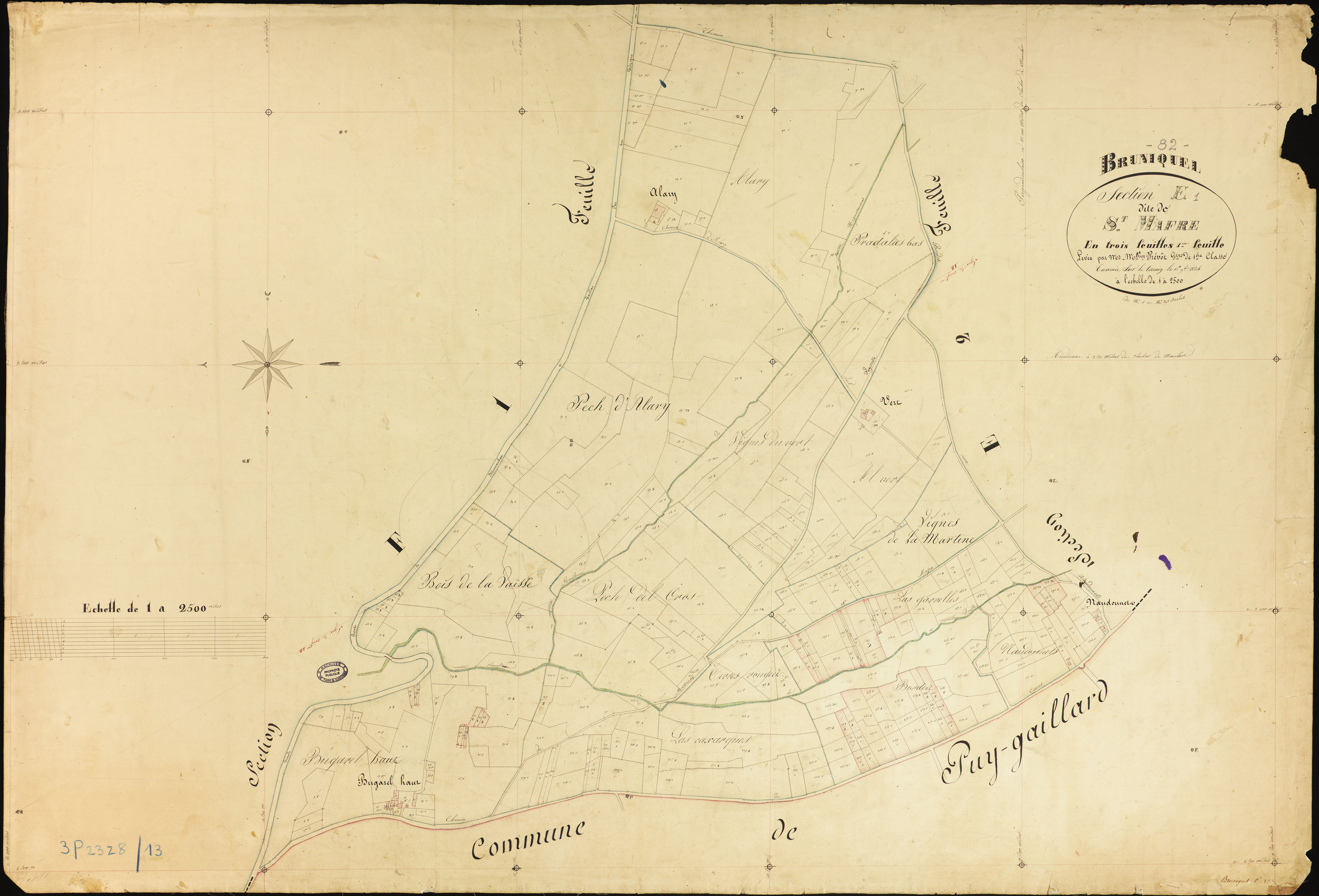 Bruniquel - Section E - Saint-Maffre, 1ère feuille