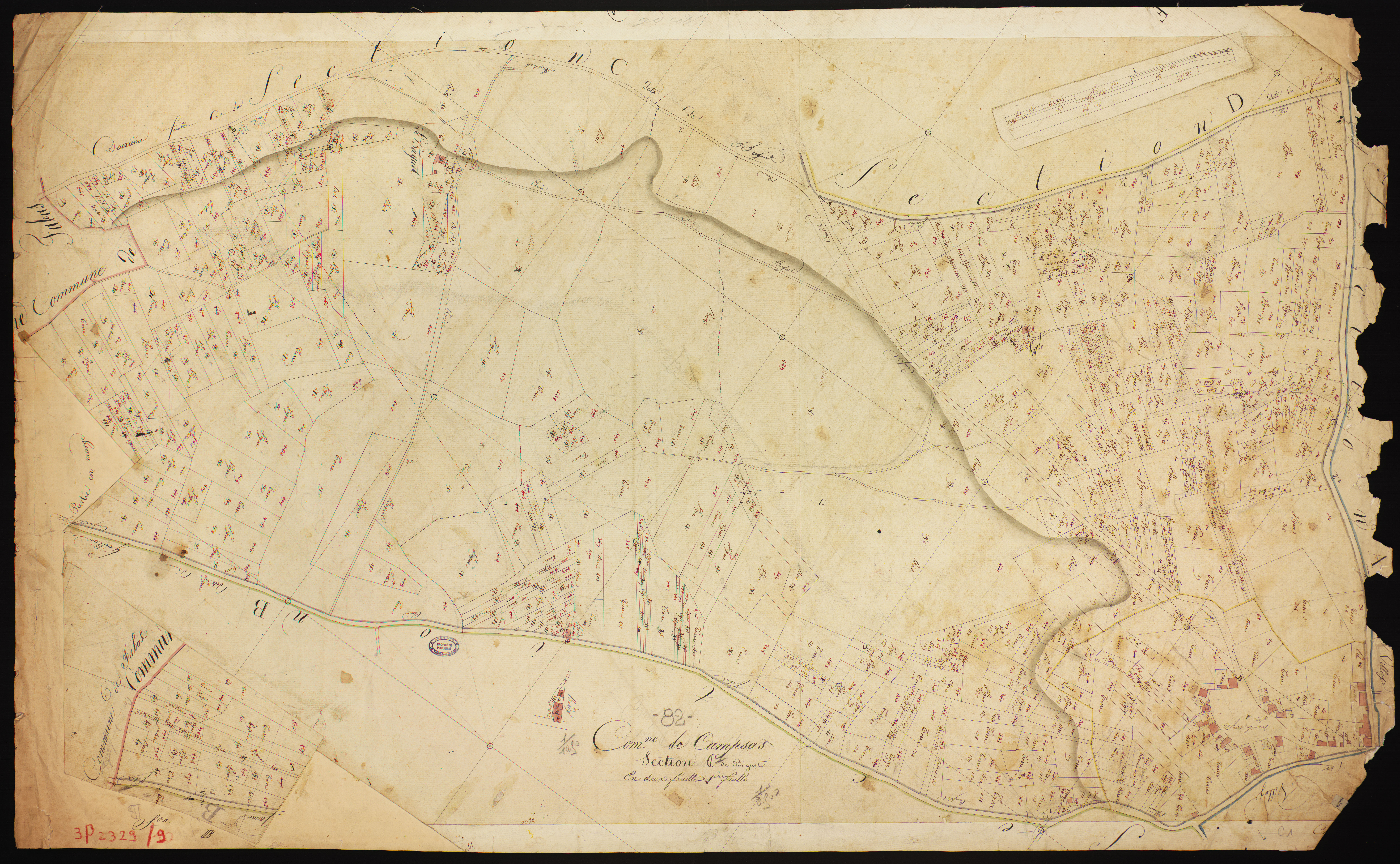 Campsas - Section C - Buguet, 1ère feuille