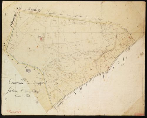 Campsas - Section A - Le Village, 3e feuille