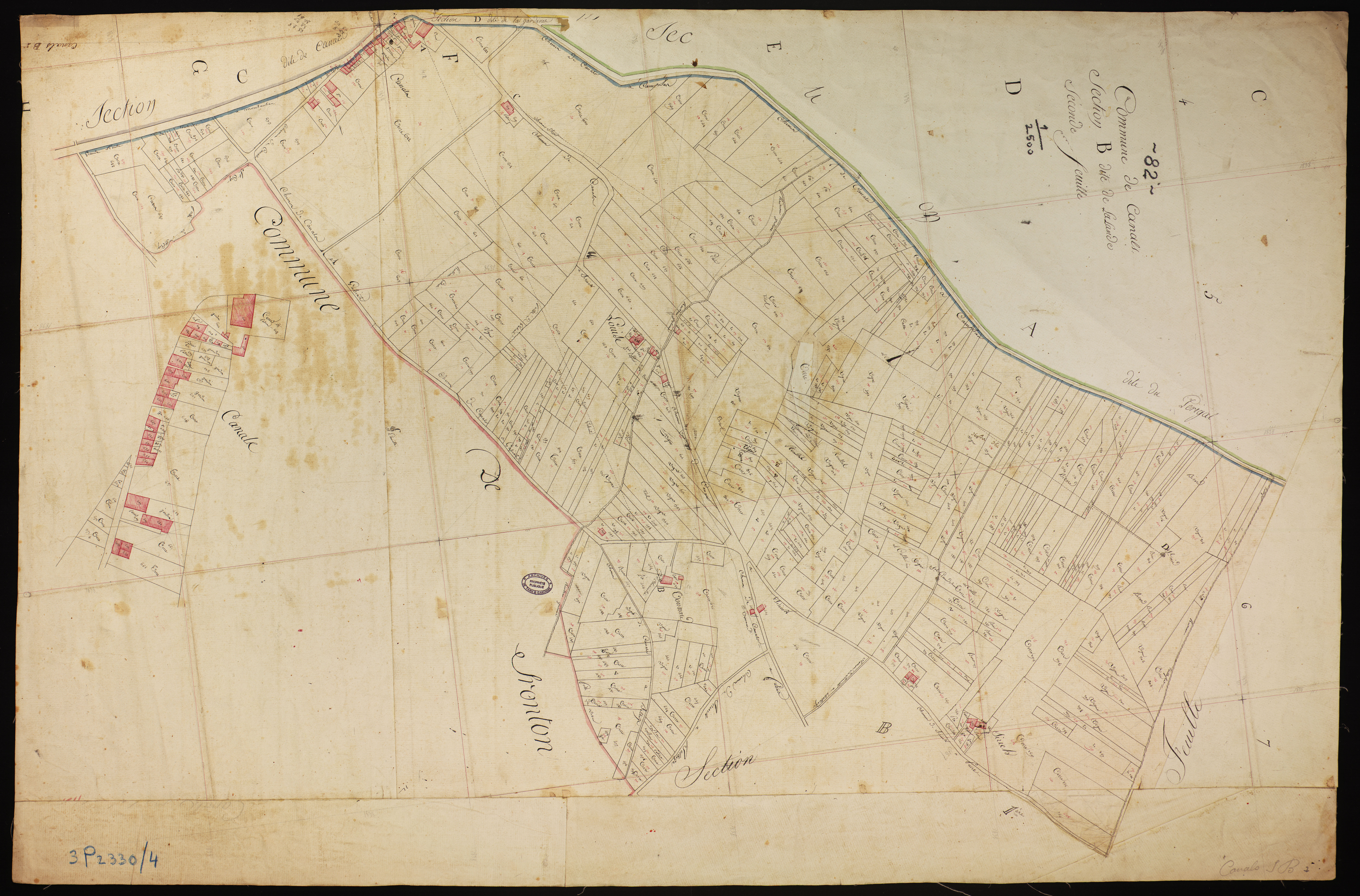 Canals - Section B - Lalande, 2e feuille