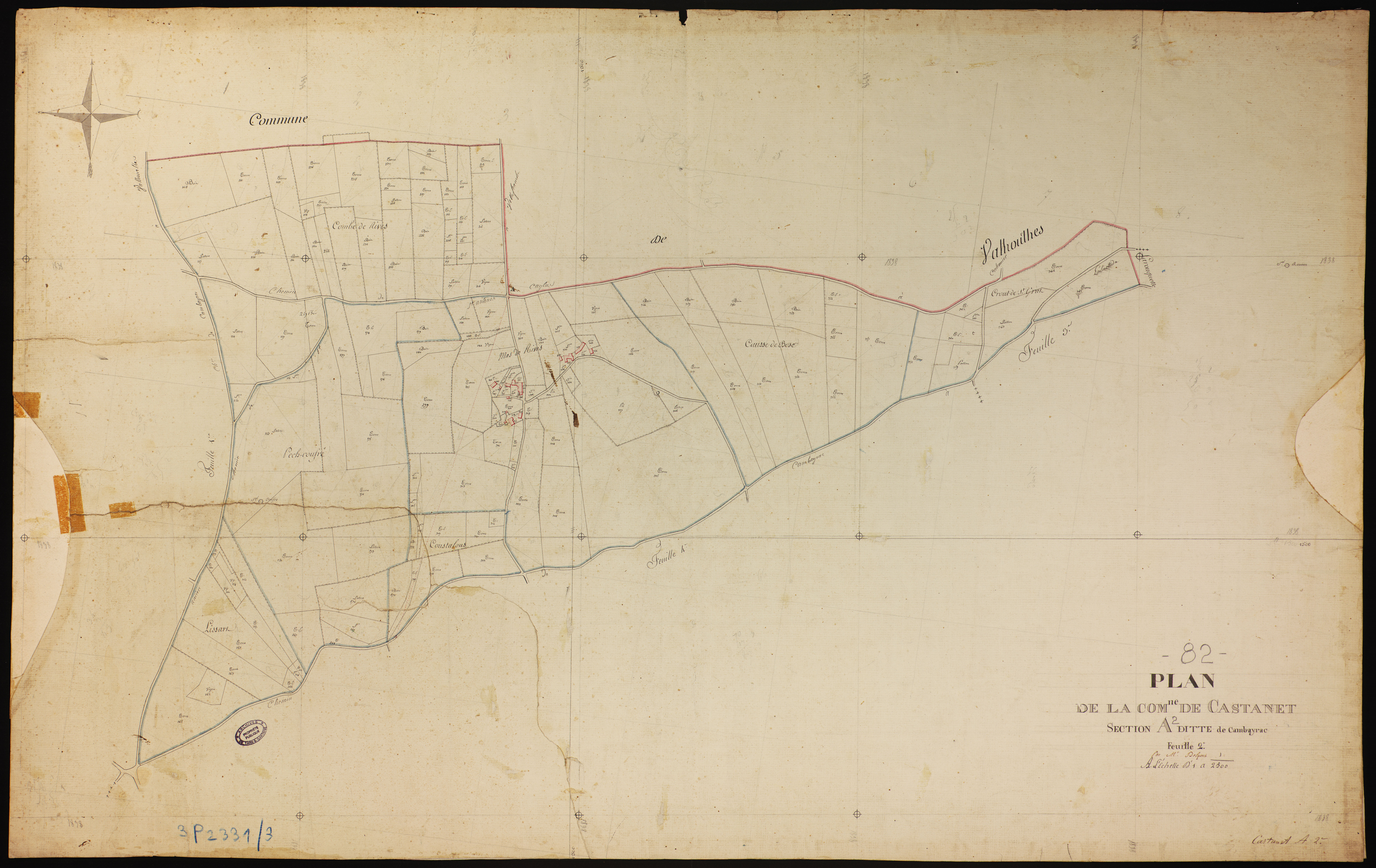 Castanet - Section A - Cambayrac, 2e feuille