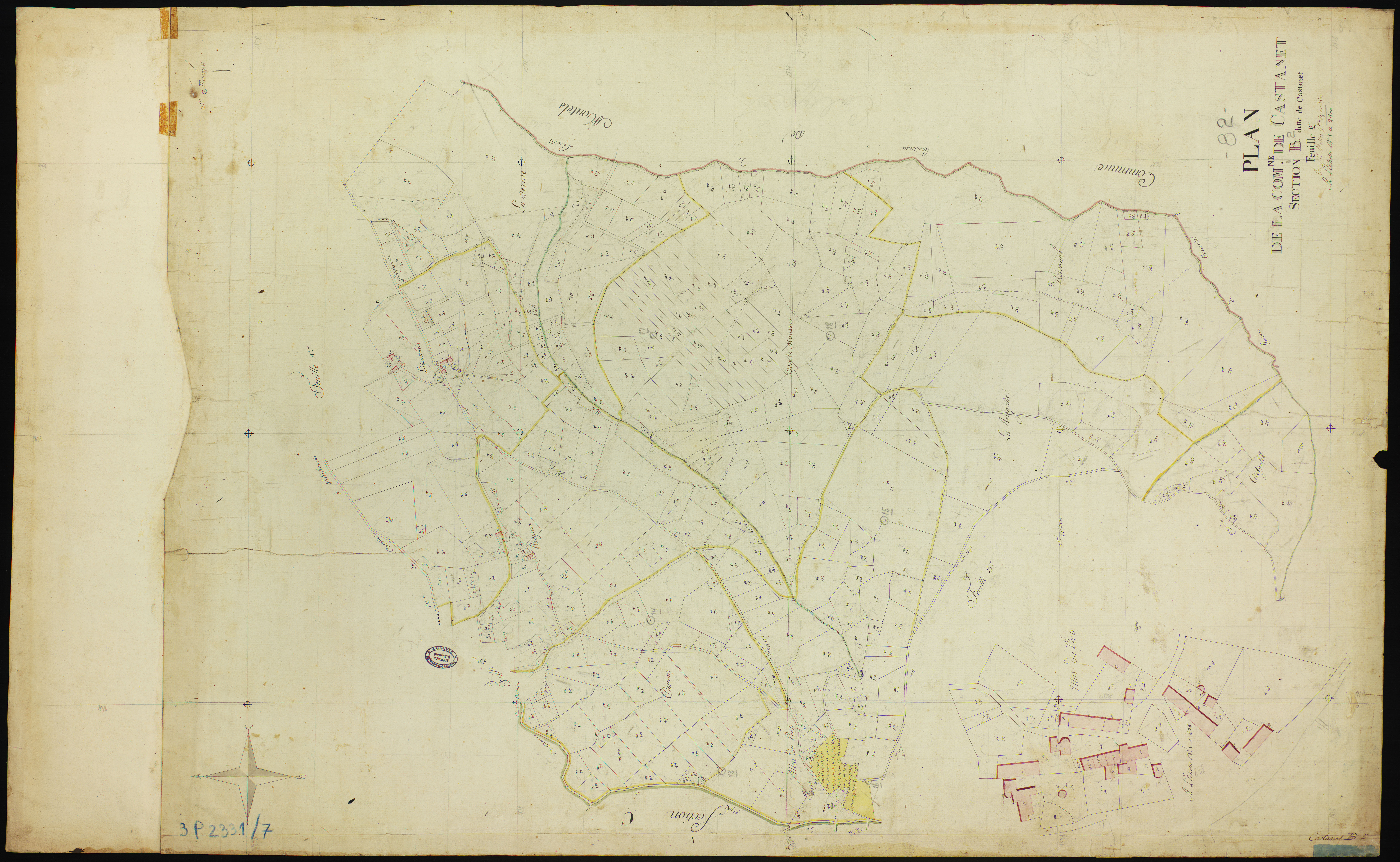 Castanet - Section B - Castanet, 2e feuille
